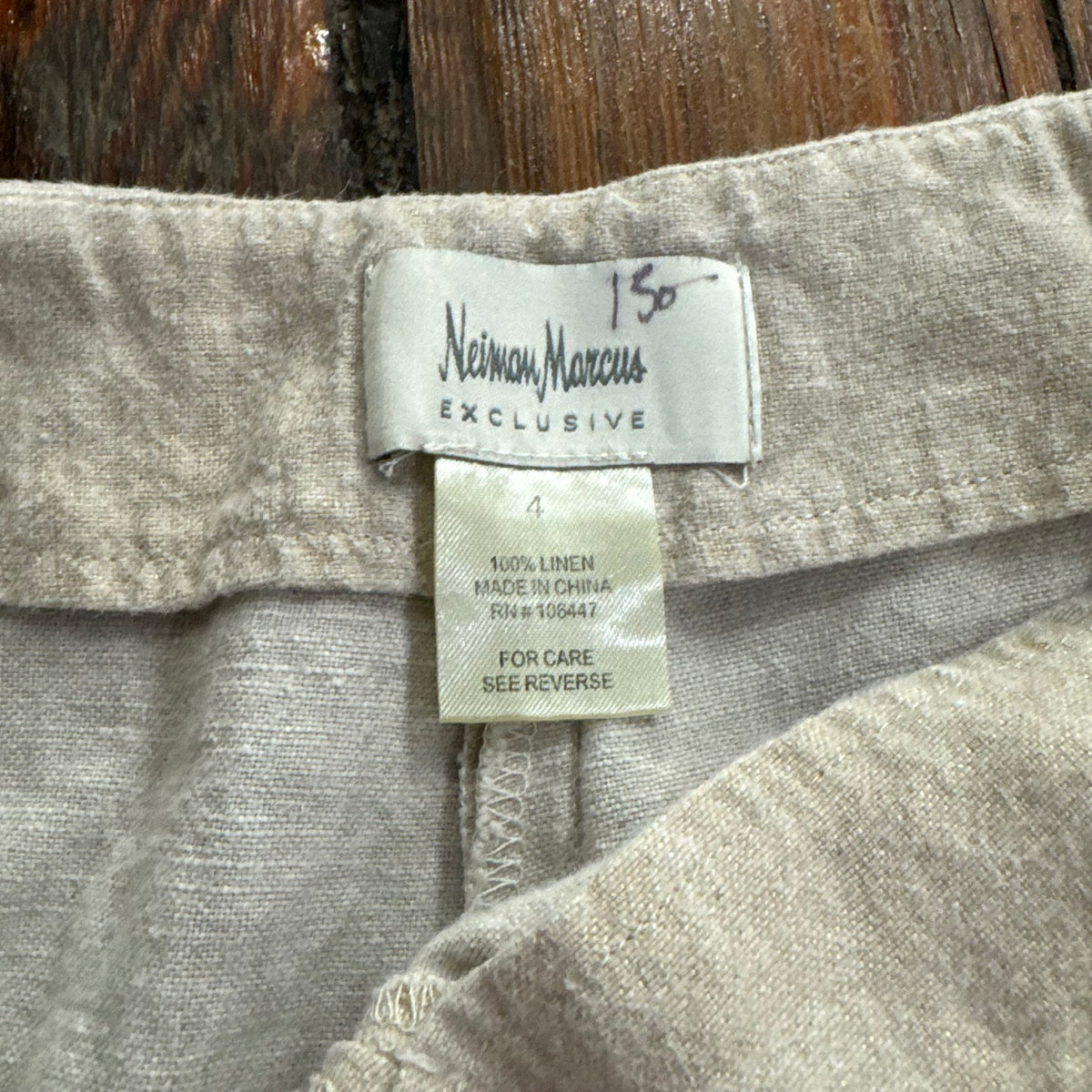 Vintage Neiman Marcus Linen Pants Sz 4