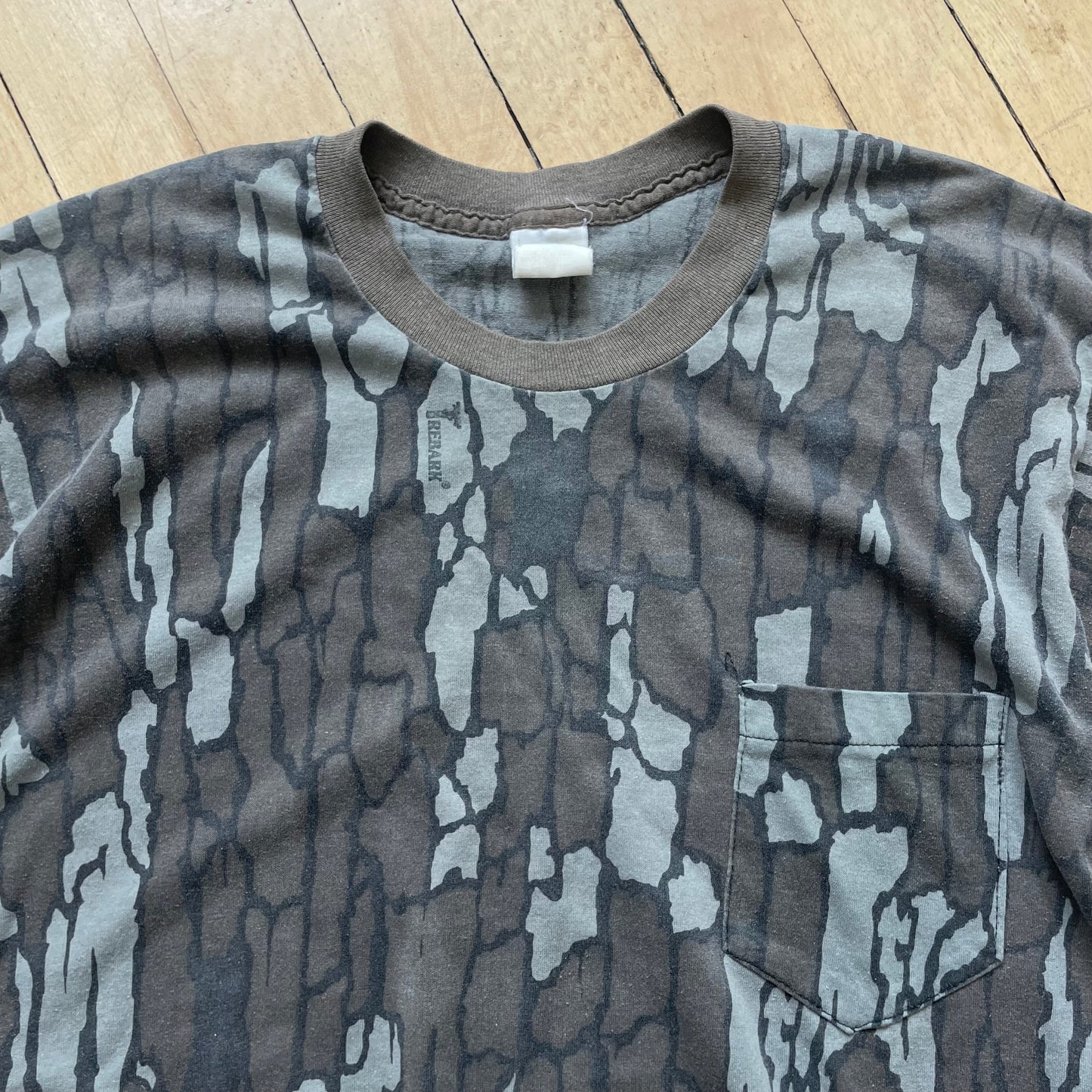 Vintage Pebble Camo Single Stitch T-shirt Sz M 2