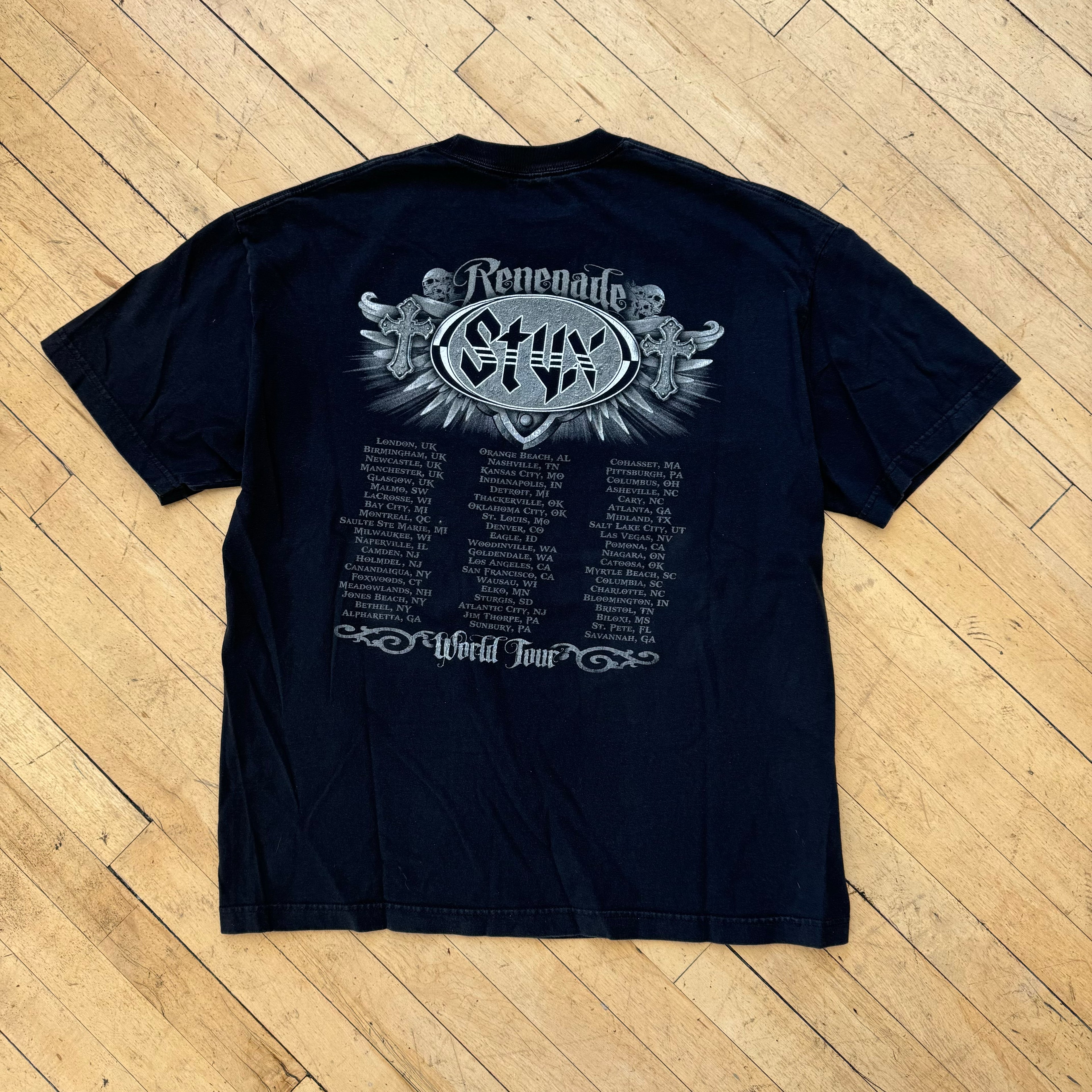 Y2K Renegade Styx Tour T-shirt Sz XL
