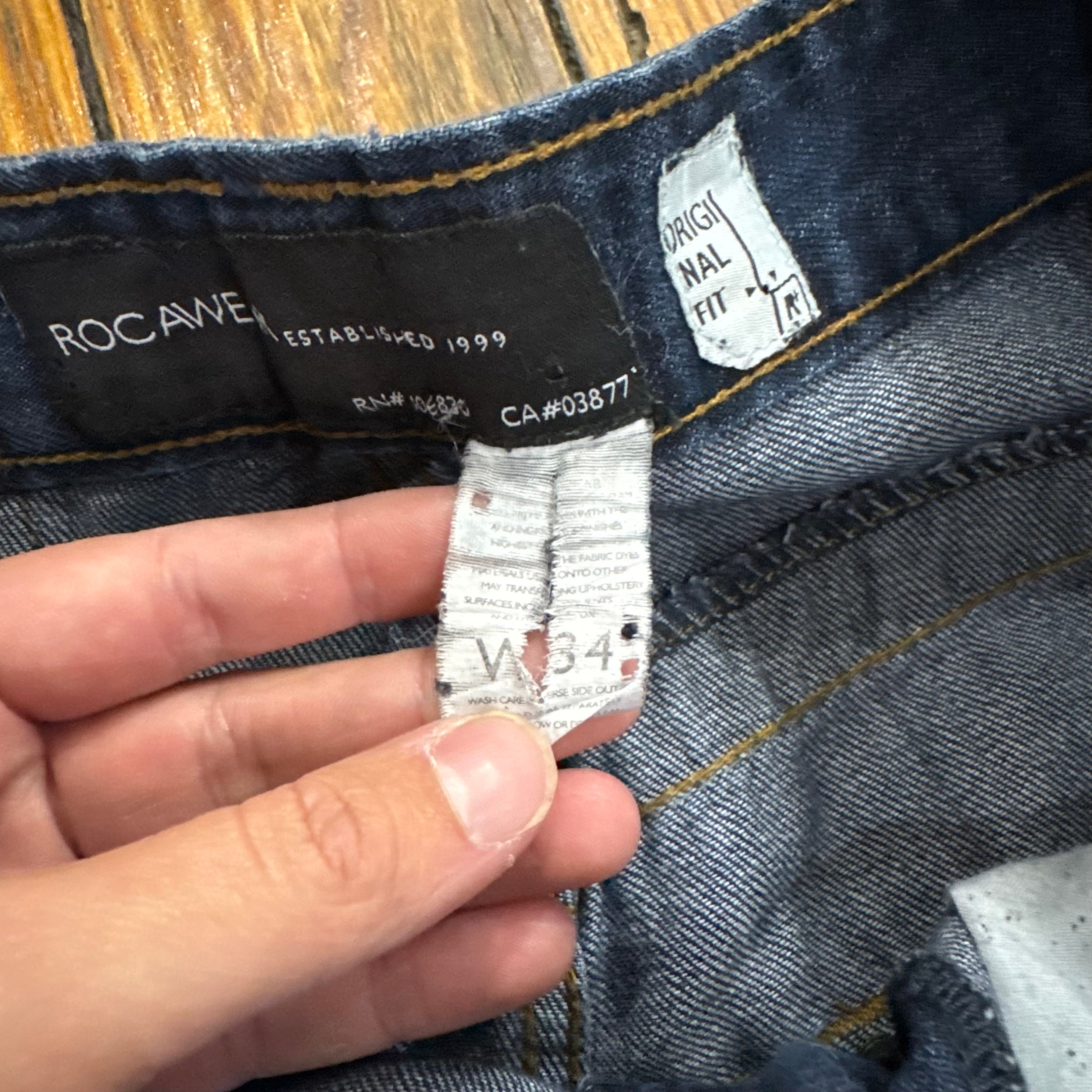Y2K Rocawear Denim Jeans Sz 34