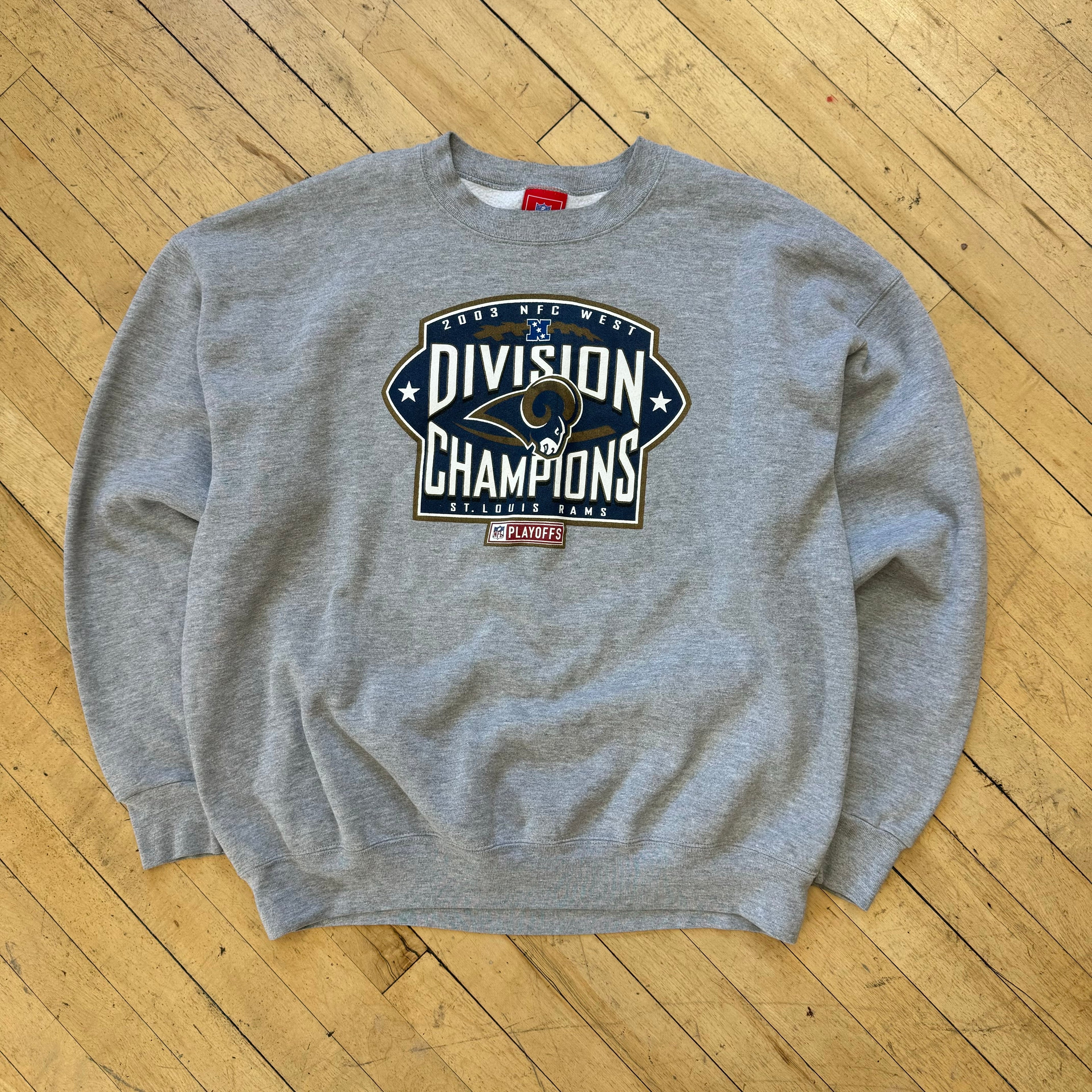 Vintage NFC West Divison Champs Rams CrewNeck Sz XL