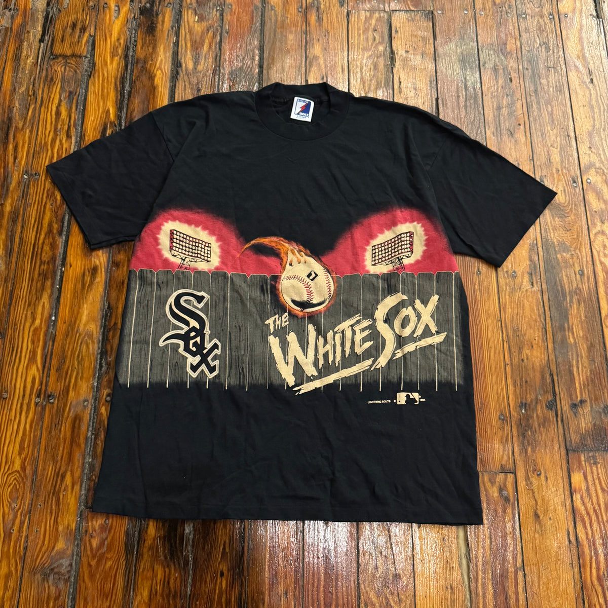 Vintage Chicago White Sox Lighting Bolt T-shirt Sz XL