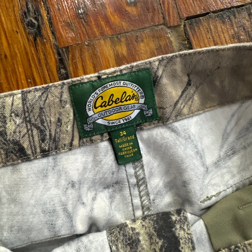 Vintage Cabelas Camo Cargo Pants Sz 34