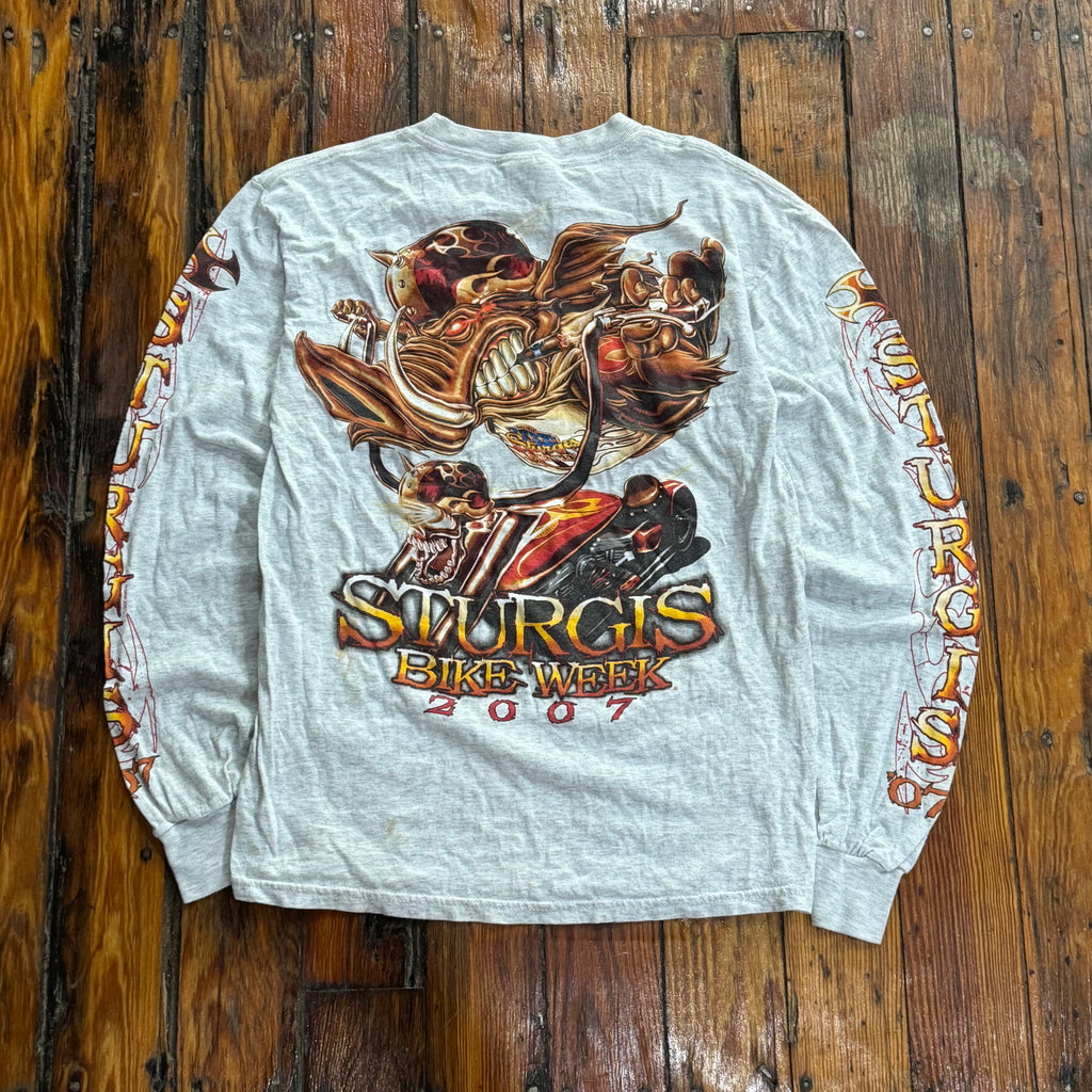 Y2K Sturgis Rally LongSleeve T-shirt Sz S