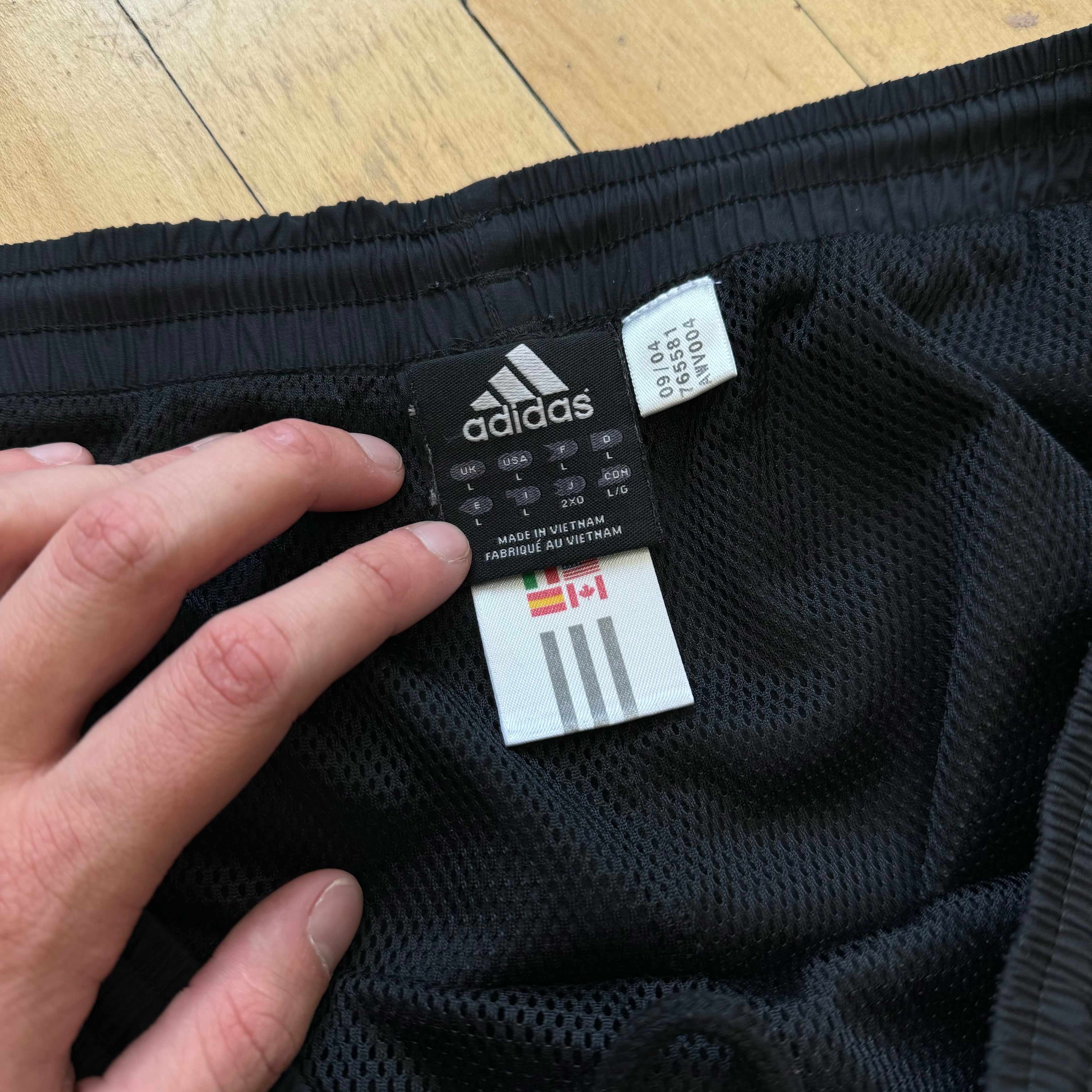 Vintage BLK Adidas Trackpants Sz L