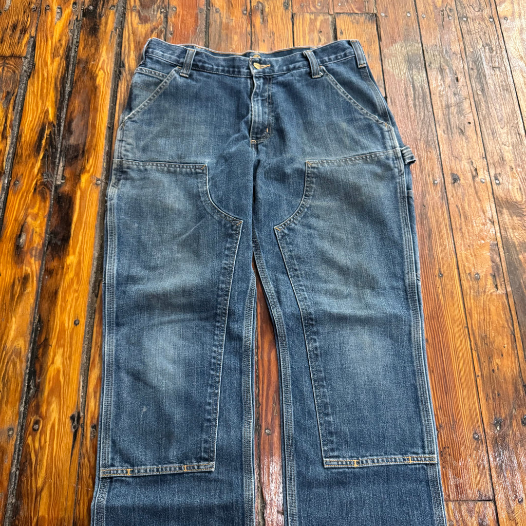 00s Carhartt Double Knee Denim Jeans Sz 34x30