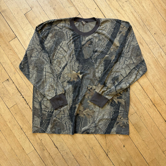 Vintage Ranger Camo L/S T-shirt Sz XXL