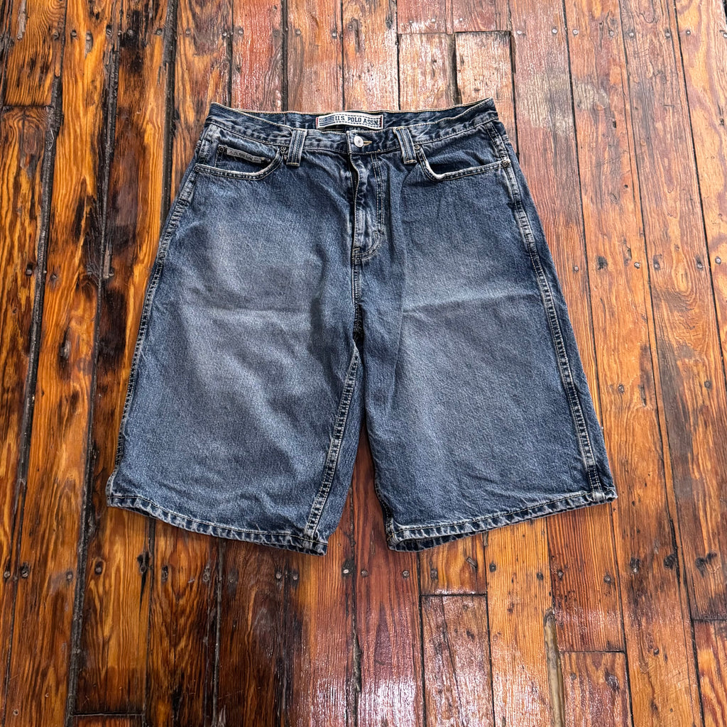 Y2K US Polo ASSN Denim Jean shorts Sz 34