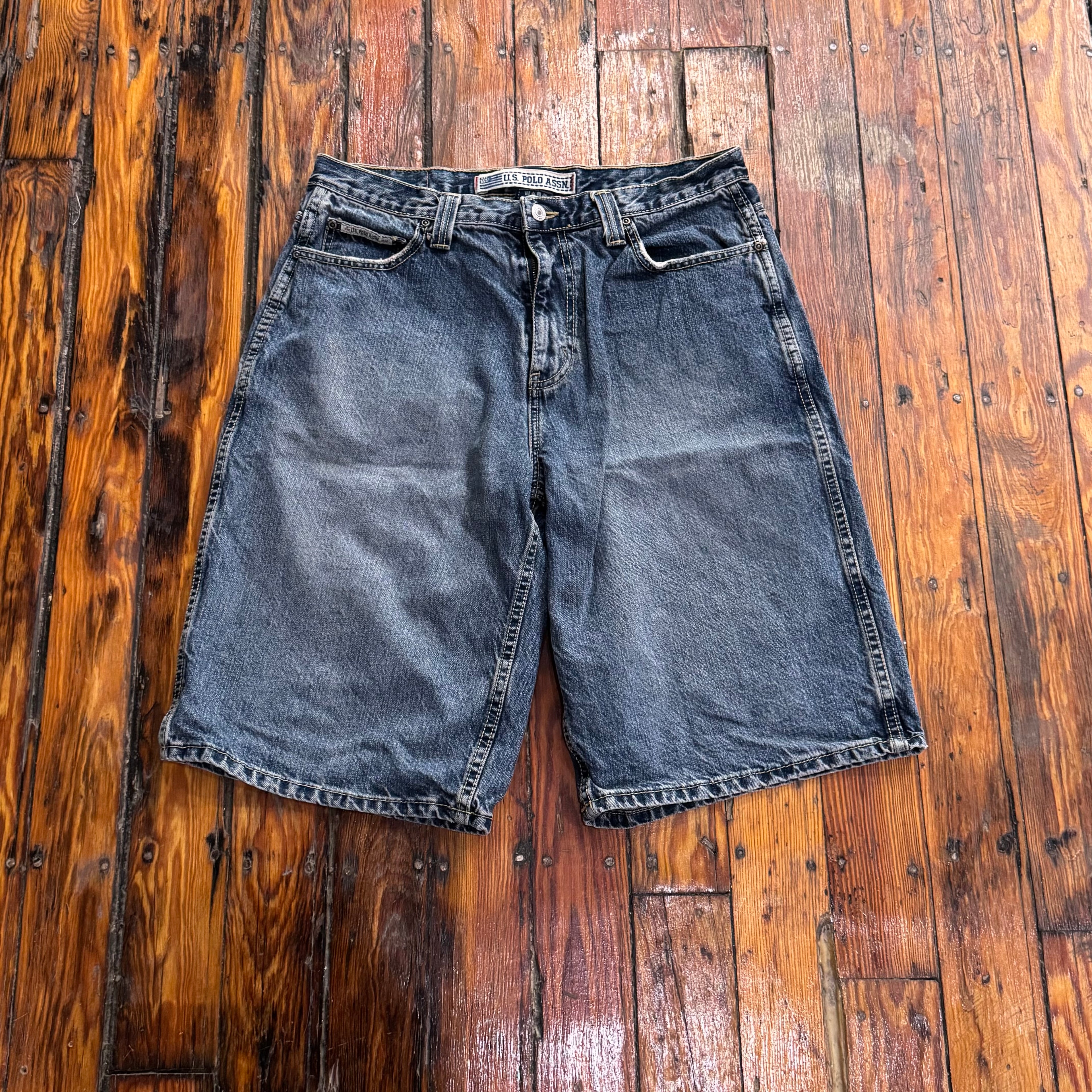Y2K US Polo ASSN Denim Jean shorts Sz 34