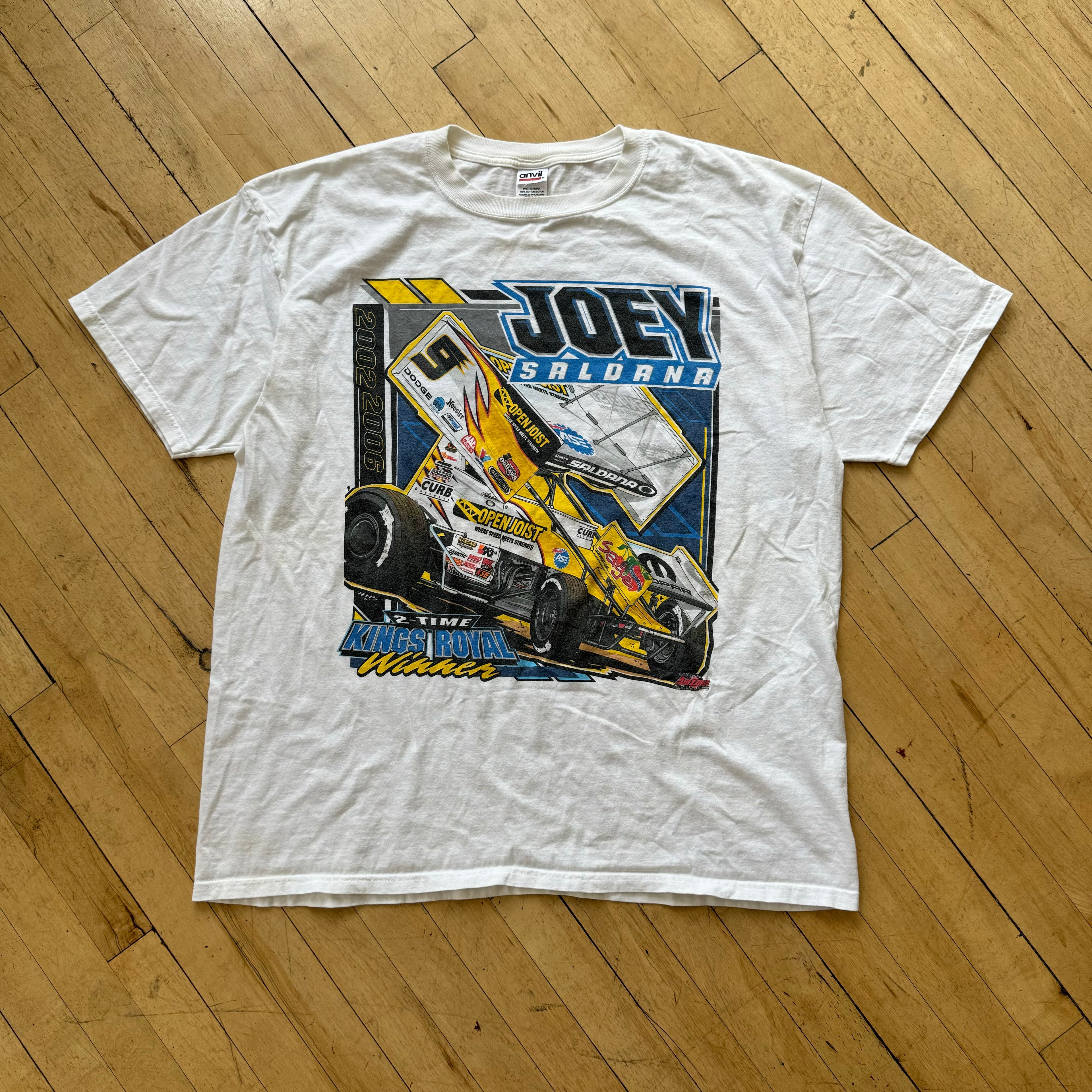 2000s Joey Salorna Sprint Car T-shirt Sz XXL