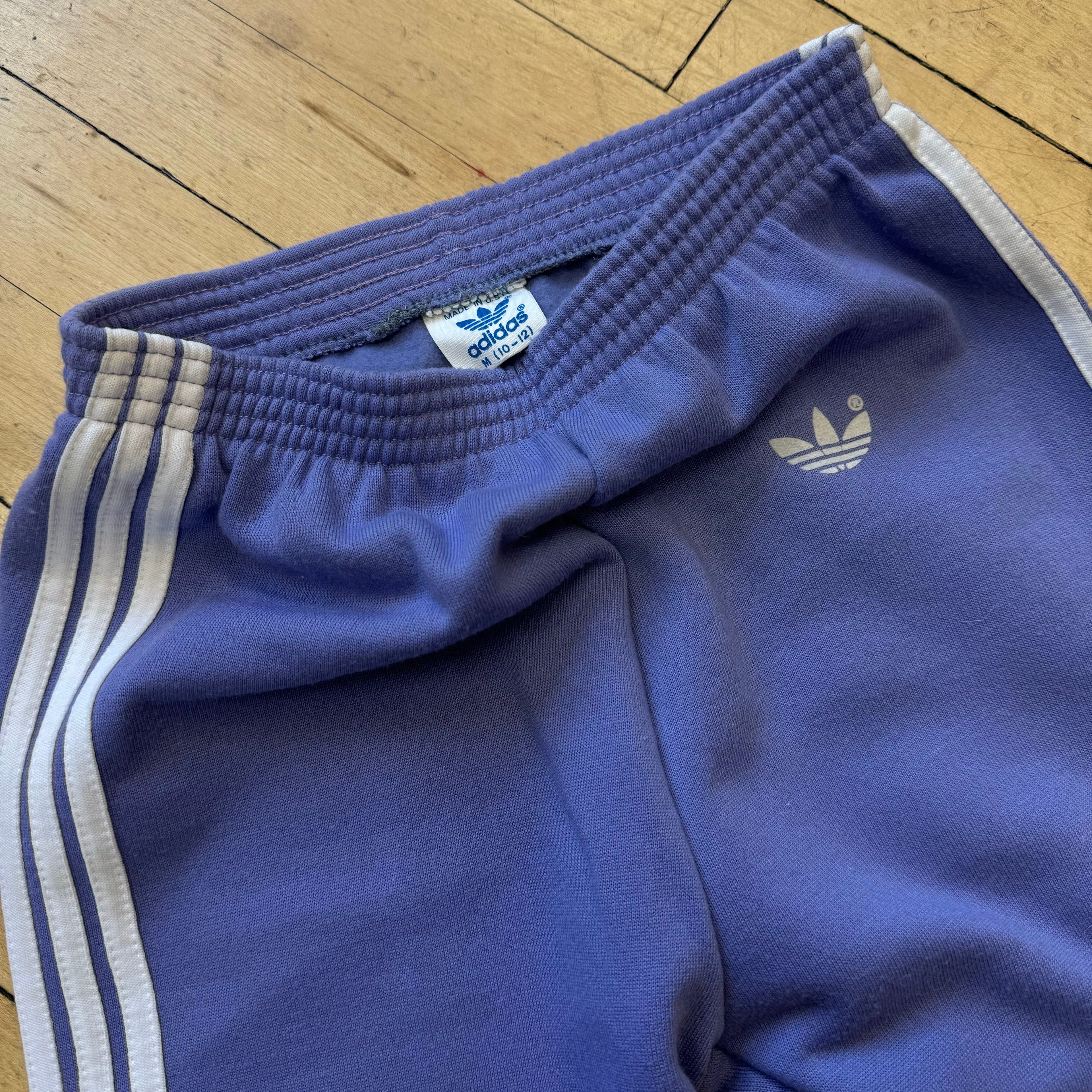Vintage Adidas Purple Three Stripe Sweatpants Sz S
