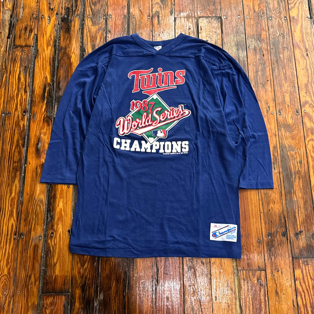 Vintage Minnesota Twins ‘87 Champions Baseball T-shirt Sz XL