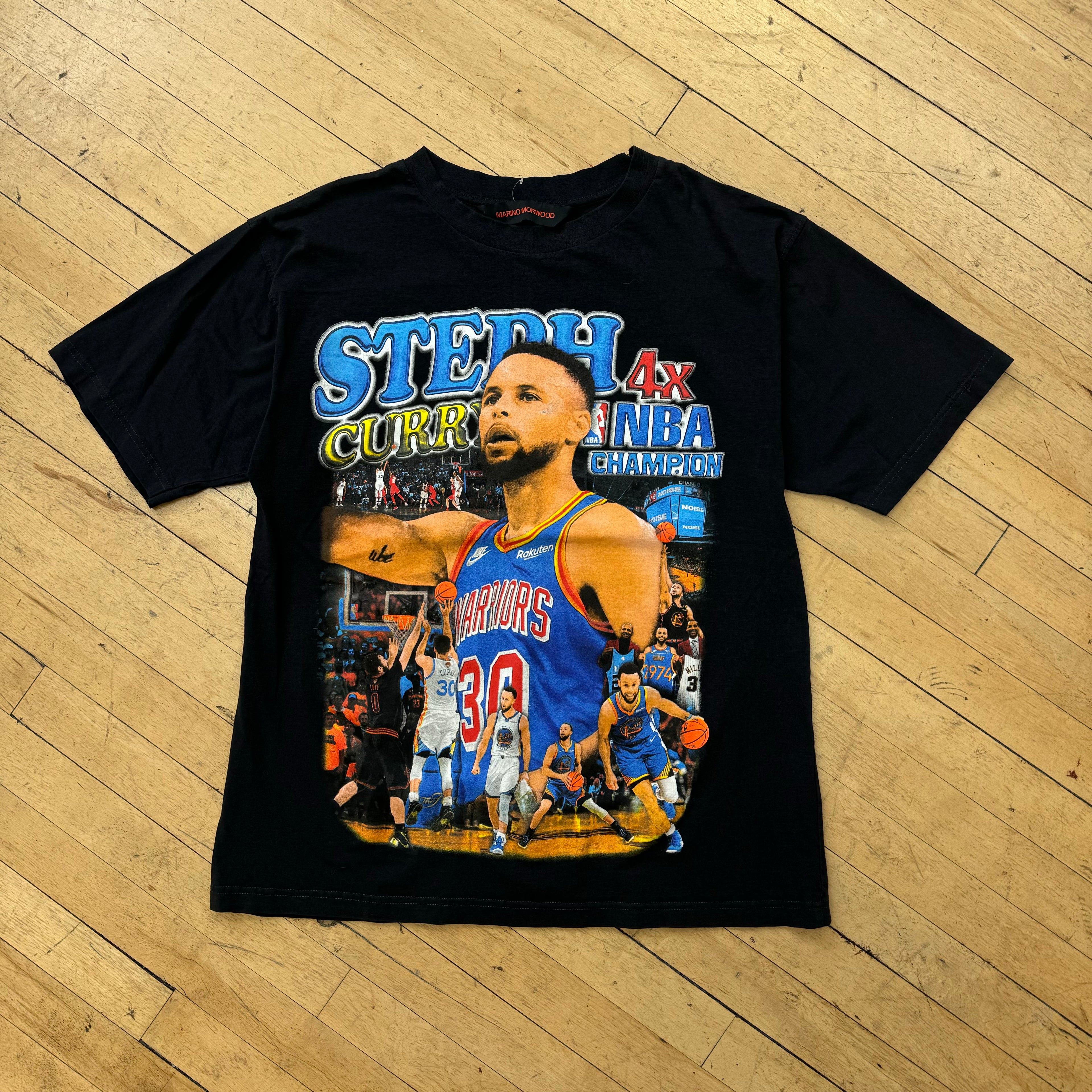 Marino Morwood Steph Curry 4x Champion T-shirt Sz L