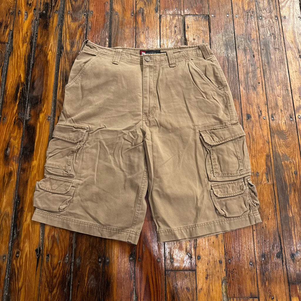 Y2K Industrial Exchange Cargo Khaki Shorts Sz 32