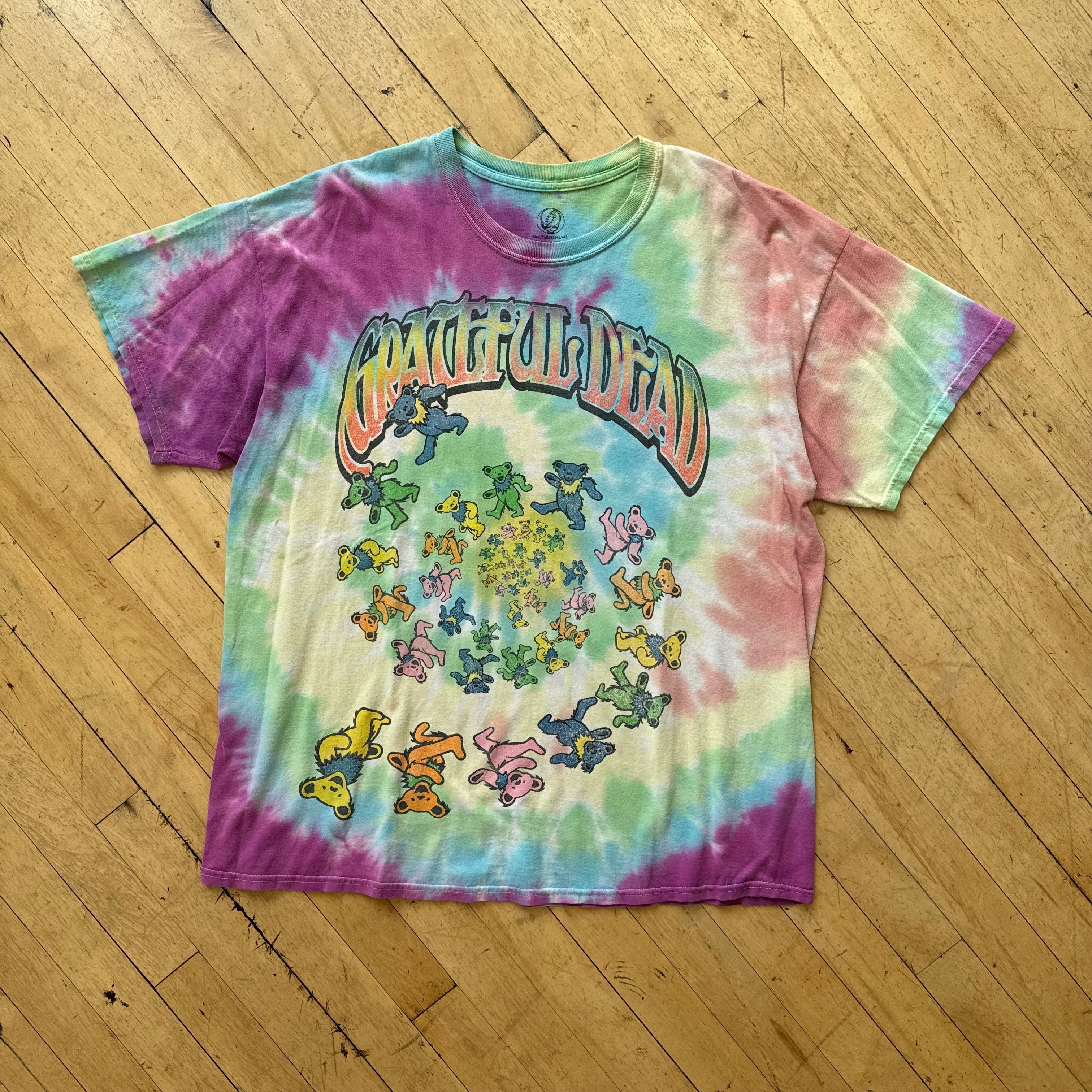 Modern GratefulDead Spiral Bear T-shirt Sz XL