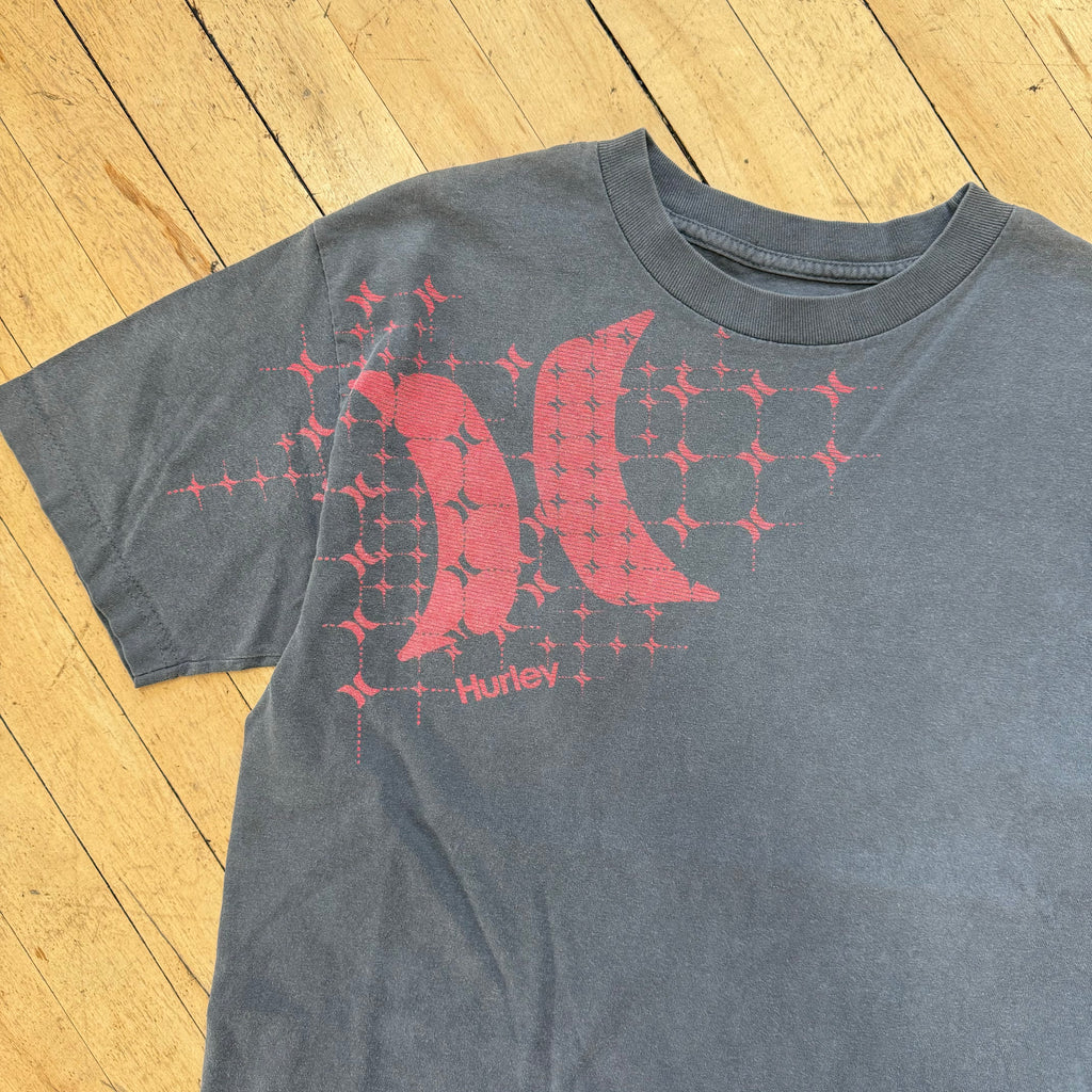 Y2K Hurley Side Logo T-shirt Sz M