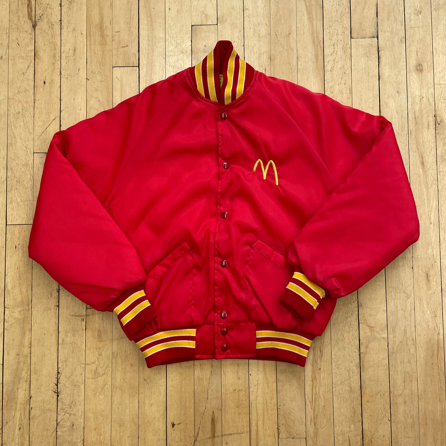 80s McDonald’s Logo Bomber Jacket Sz S