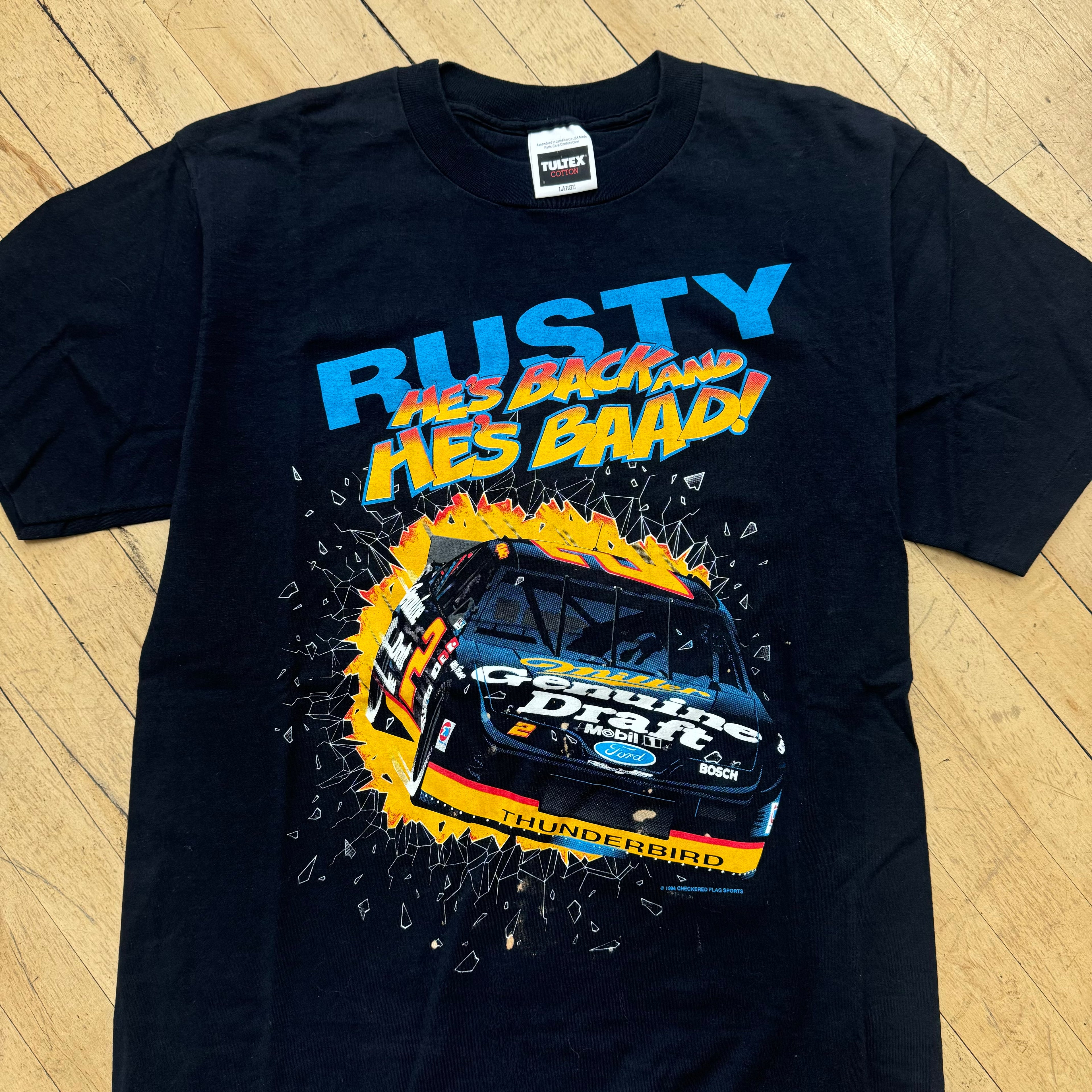 Vintage Rusty Wallace He’s Back T-shirt Sz L