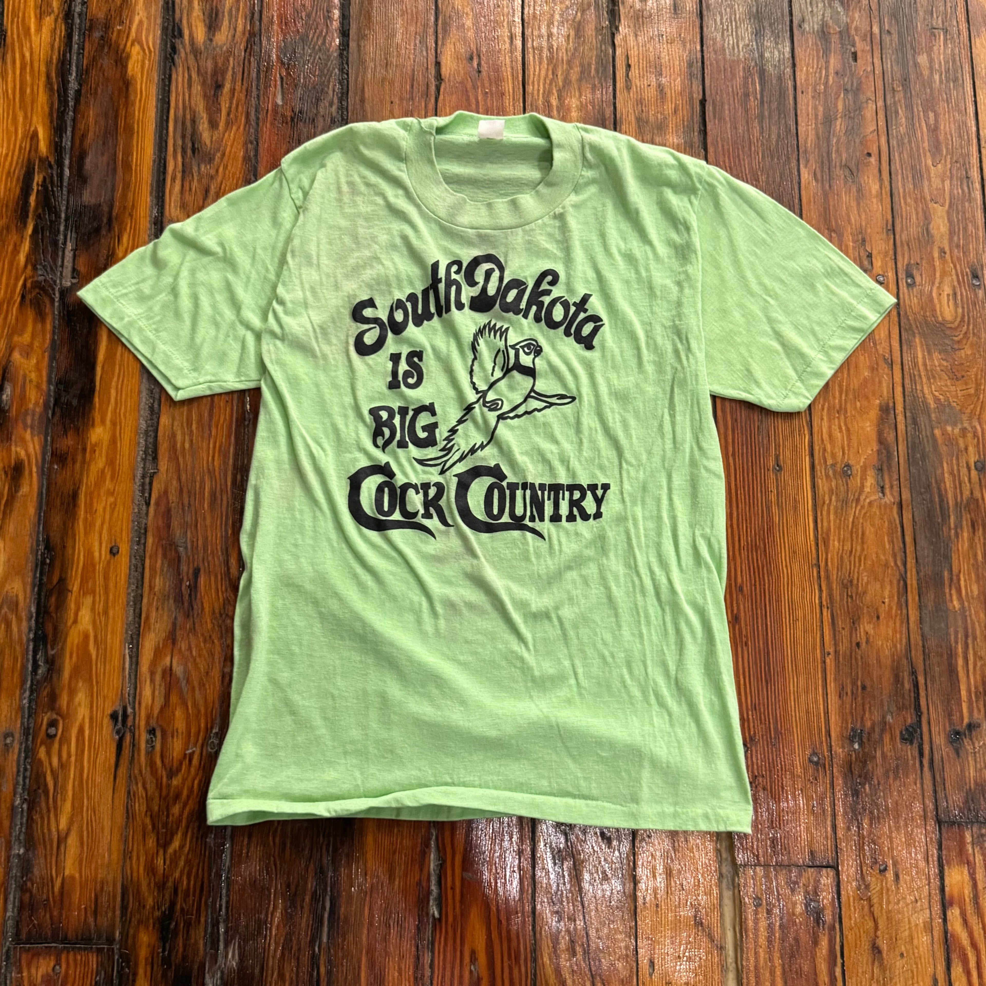 Vintage South Dakota Is Big Cock Country T-shirt Sz S