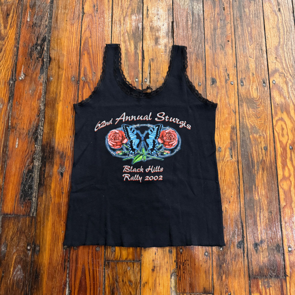 Vintage Sturgis Ralley Rose TankTop Sz M