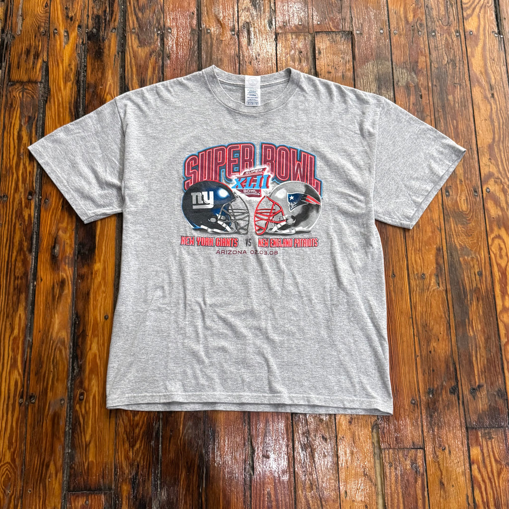 Y2K Super Bowl Giants Vs. Patriots T-Shirt Sz XL