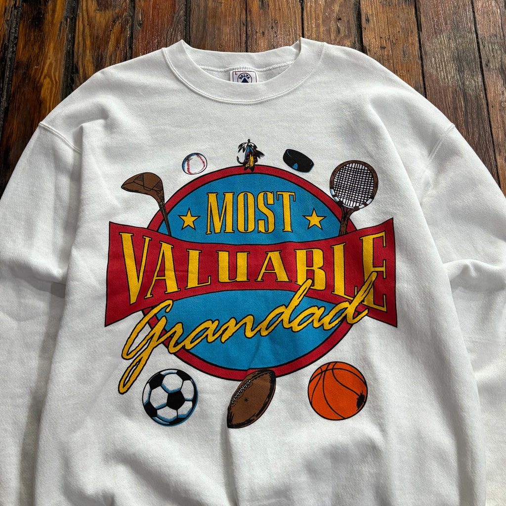 Vintage Most Valuable Grandpa Crewneck Sz L