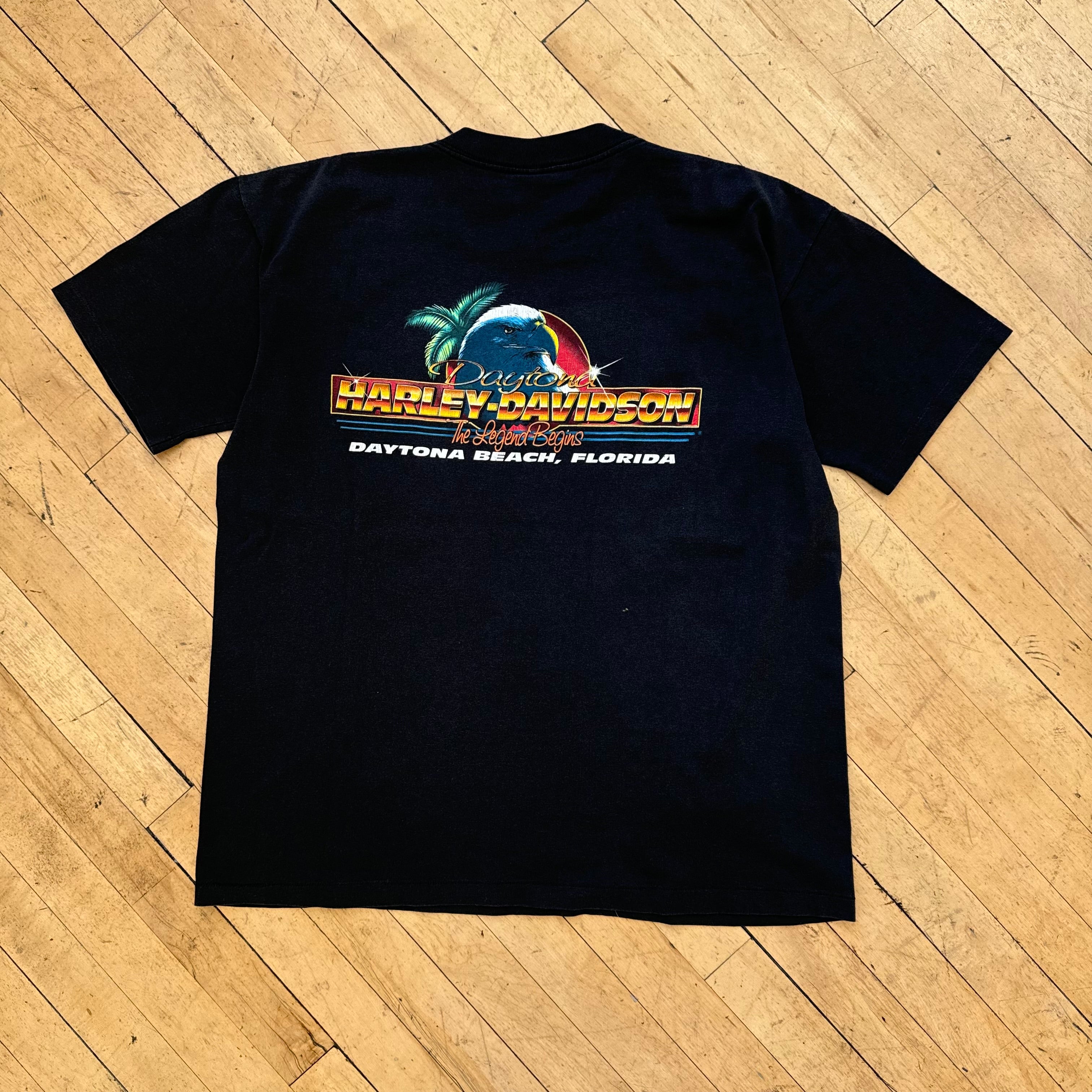 Vintage Harley Davidson AOP Eagle T-Shirt Sz L