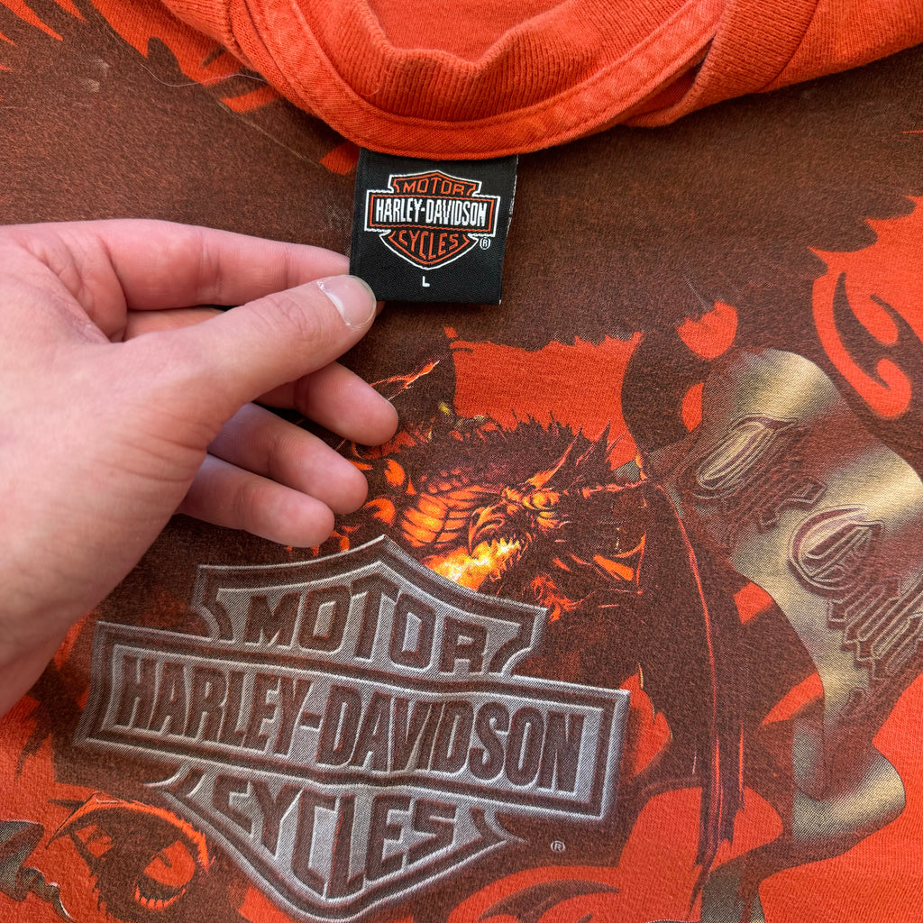 Harley Davidson Grand Cayman Long Sleeve T-shirt Sz L