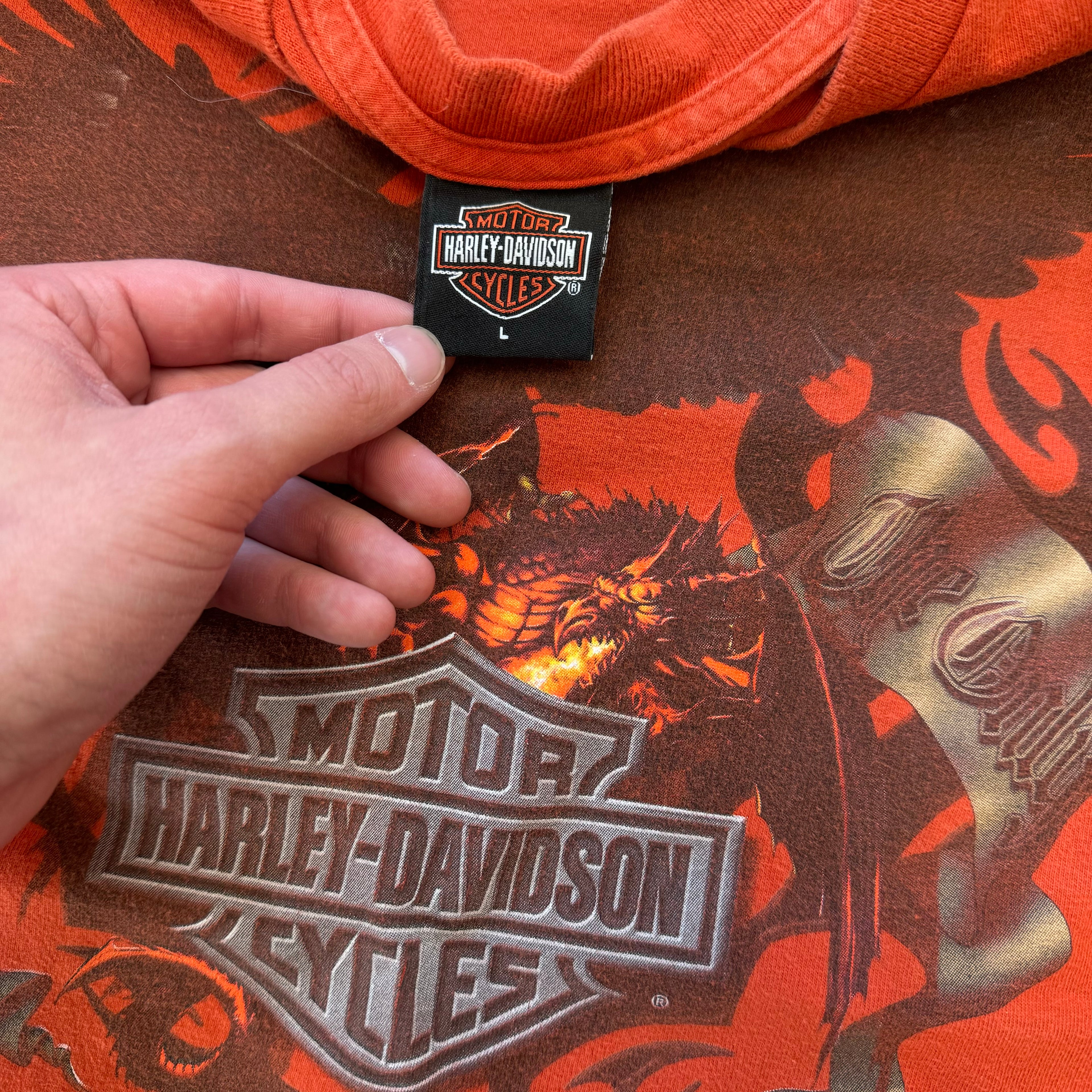 Harley Davidson Grand Cayman Long Sleeve T-shirt Sz L