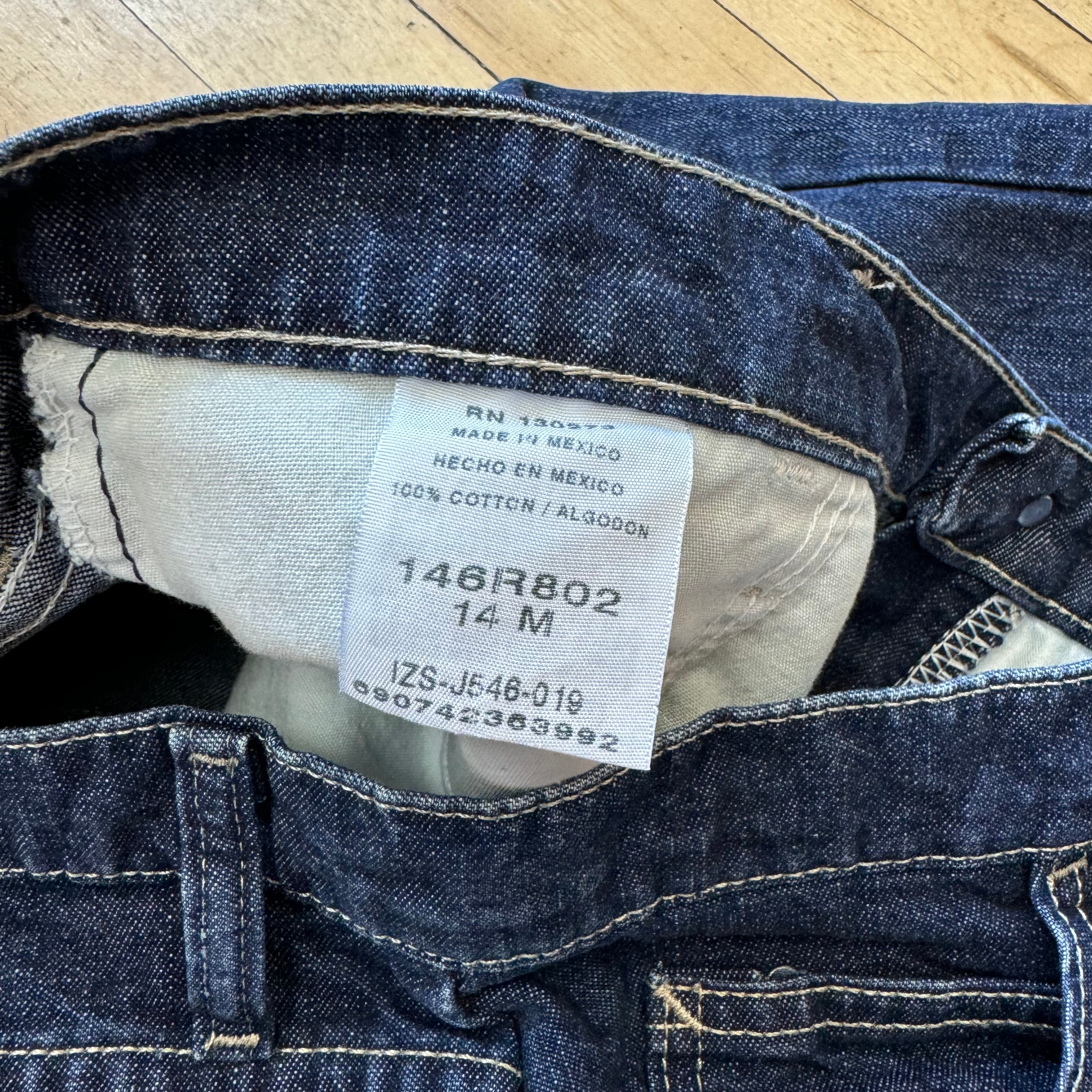 Vintage Dark Wash Rider Denim Jeans Sz 14