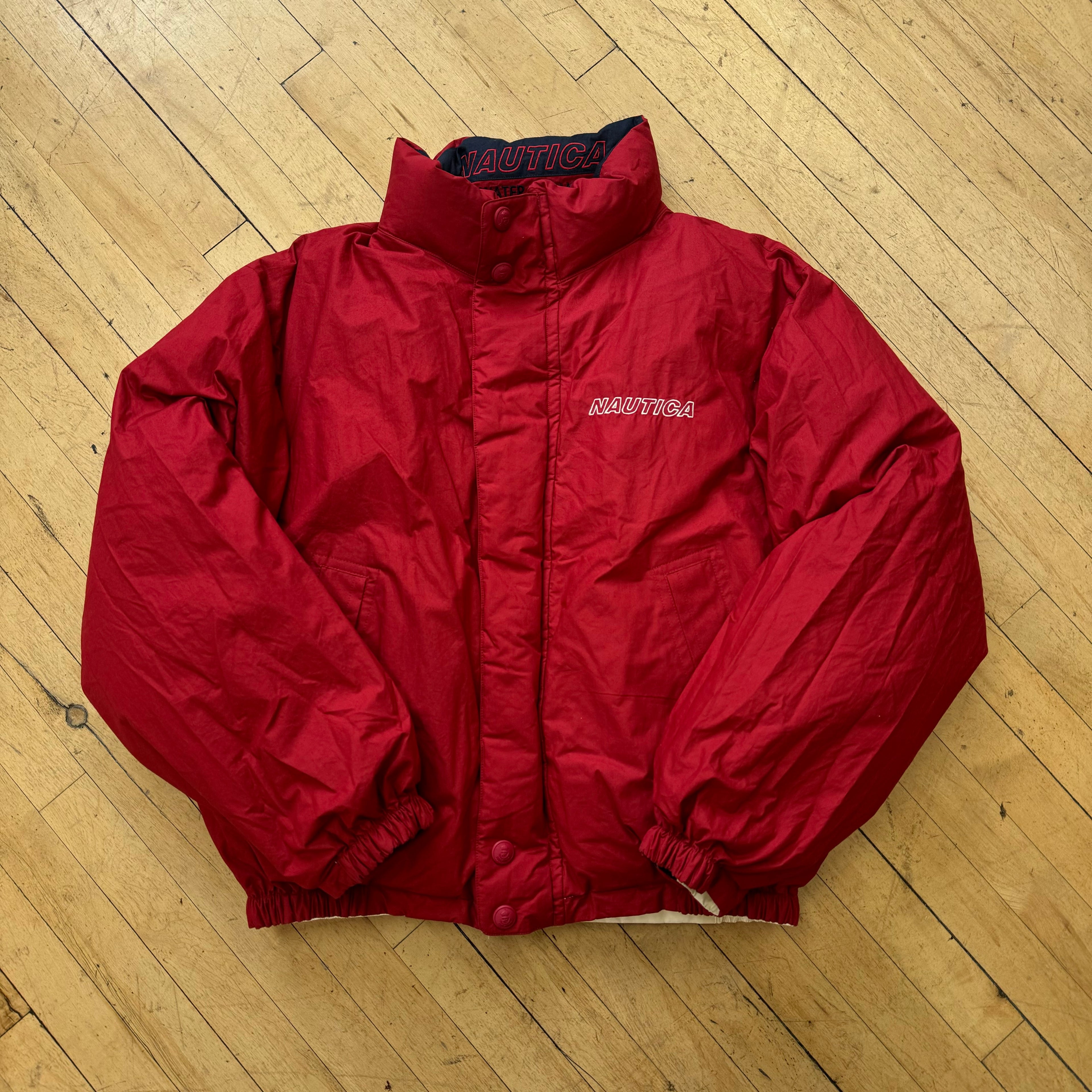 Vintage Reversible Nautica Competition Jacket Sz XL