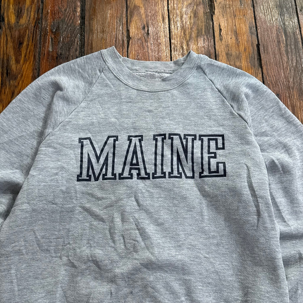 Vintage Maine SpellOut CrewNeck Sz S