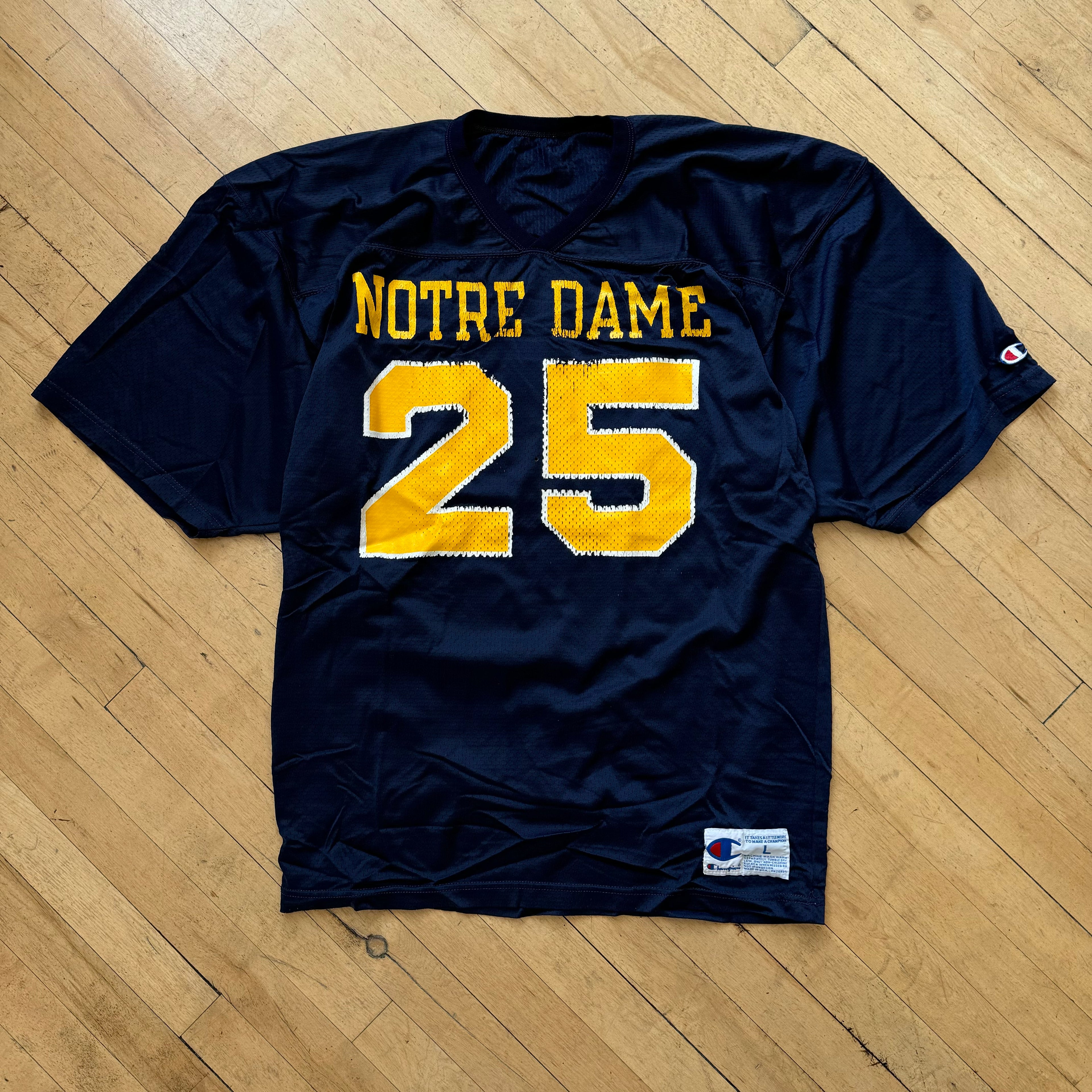 Vintage Champion Notre Dame Practice Jersey Sz XL