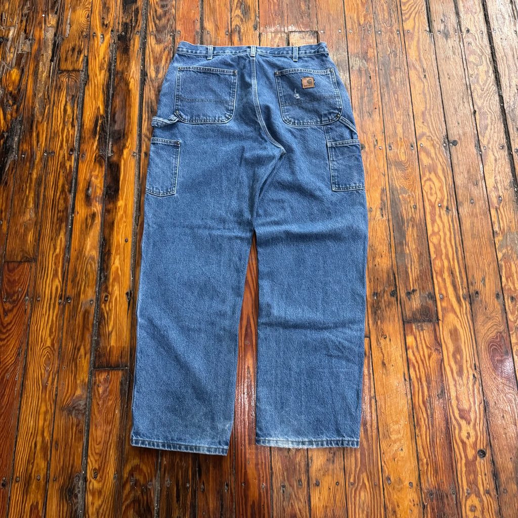 Vintage Carhartt Double Knee Denim Jeans Sz 36x32