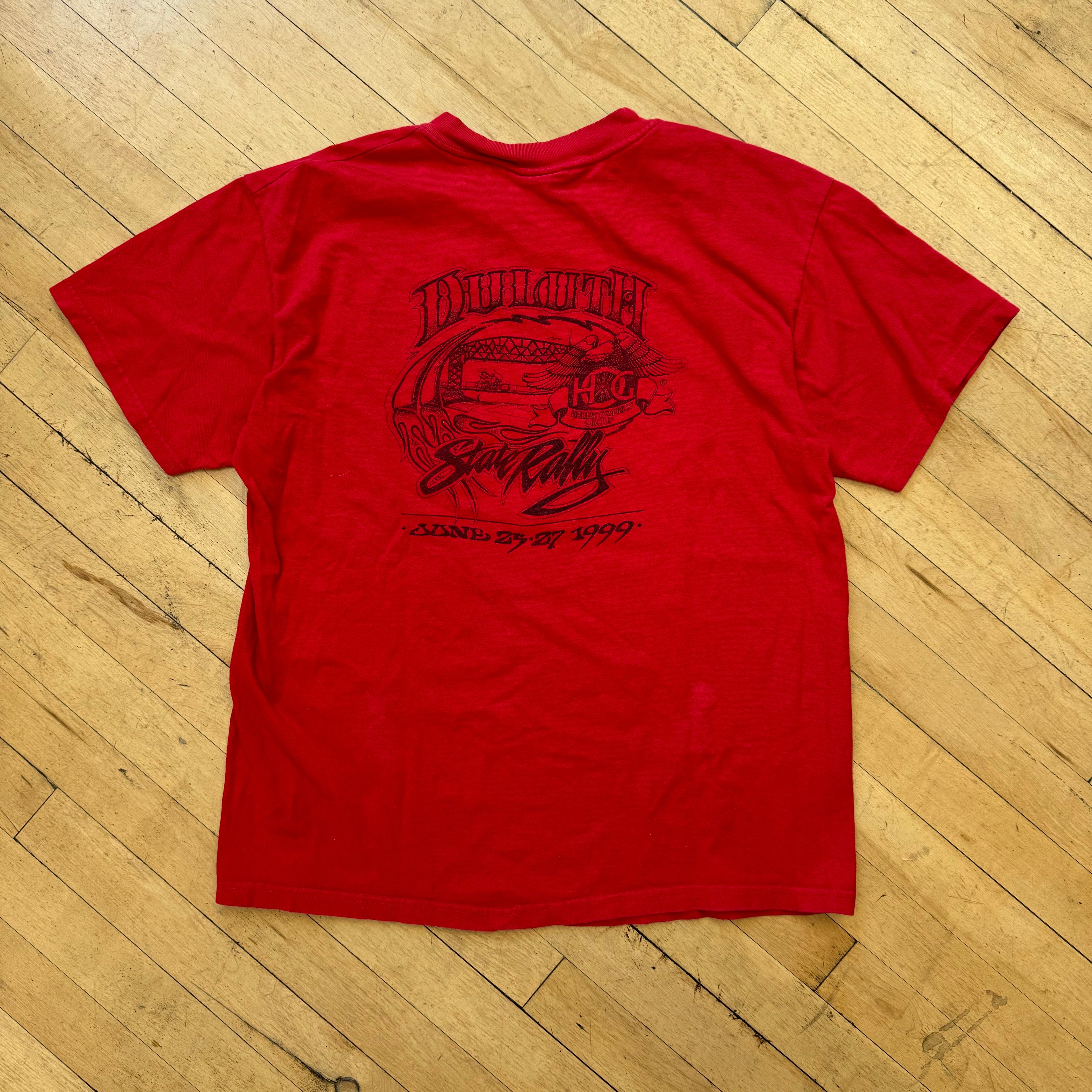 Vintage Harley Davidson Minnesota State Rally T-shirt Sz L