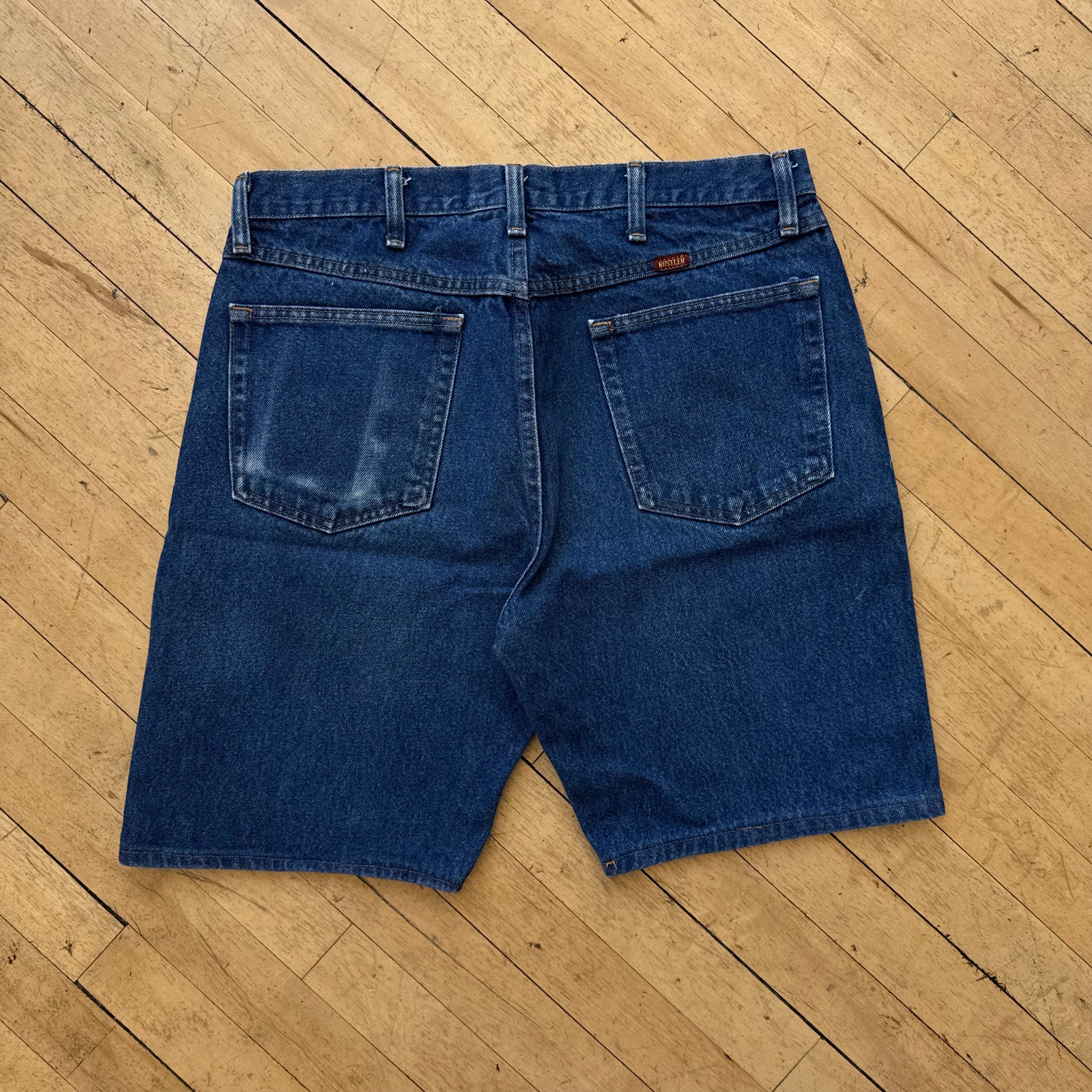 Vintage Rustler Denim Jeans Shorts Sz 35