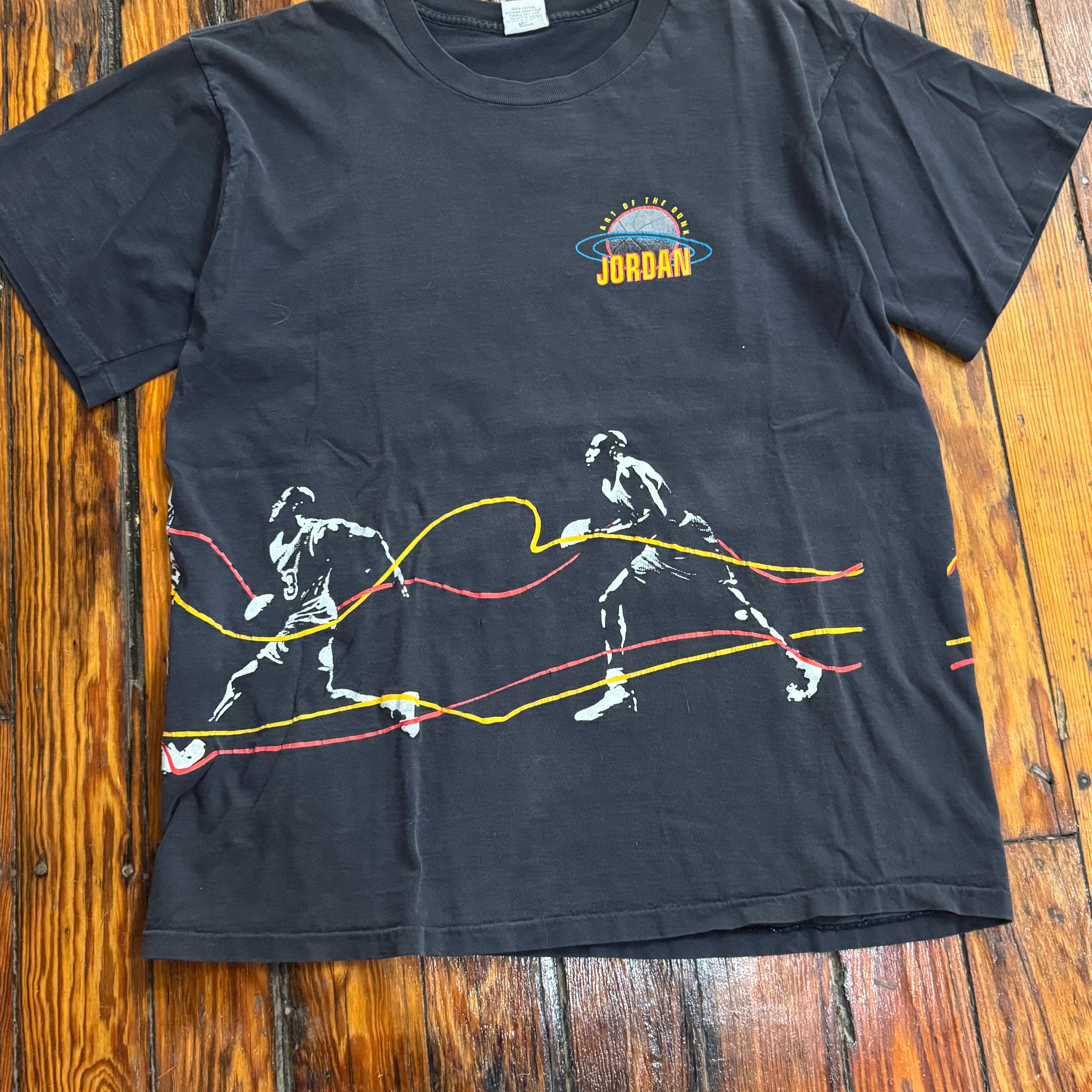 Vintage Nike Micheal Jordan Art of the Dunk T-shirt Sz L