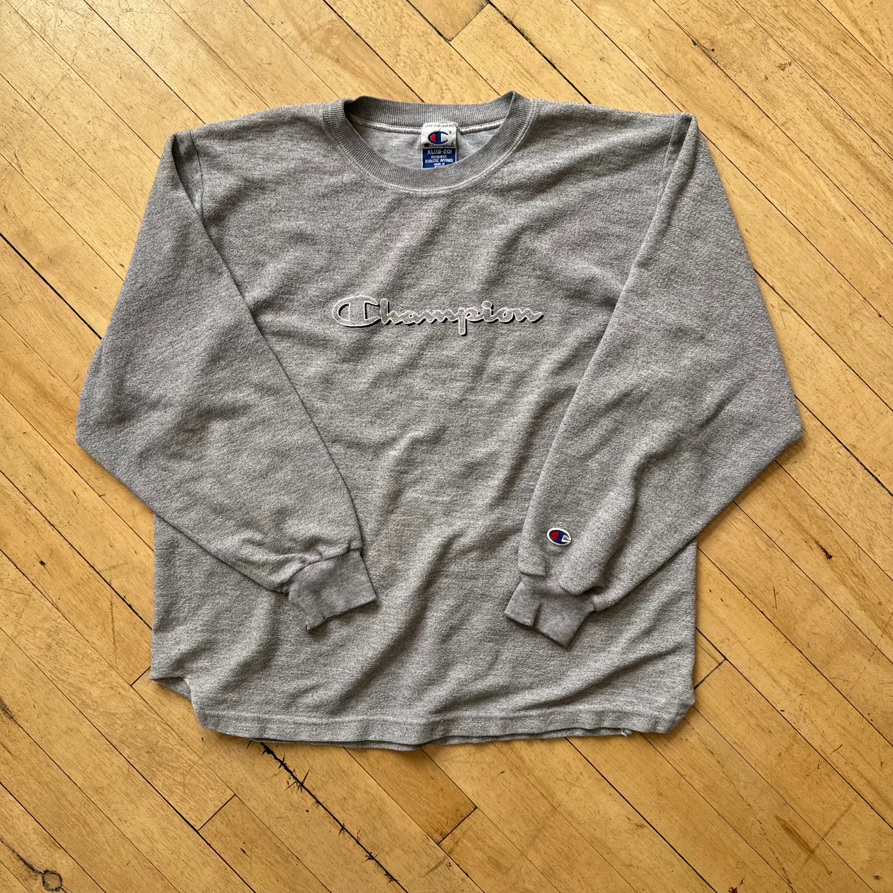 Vintage Champion SpellOut CrewNeck Sz S
