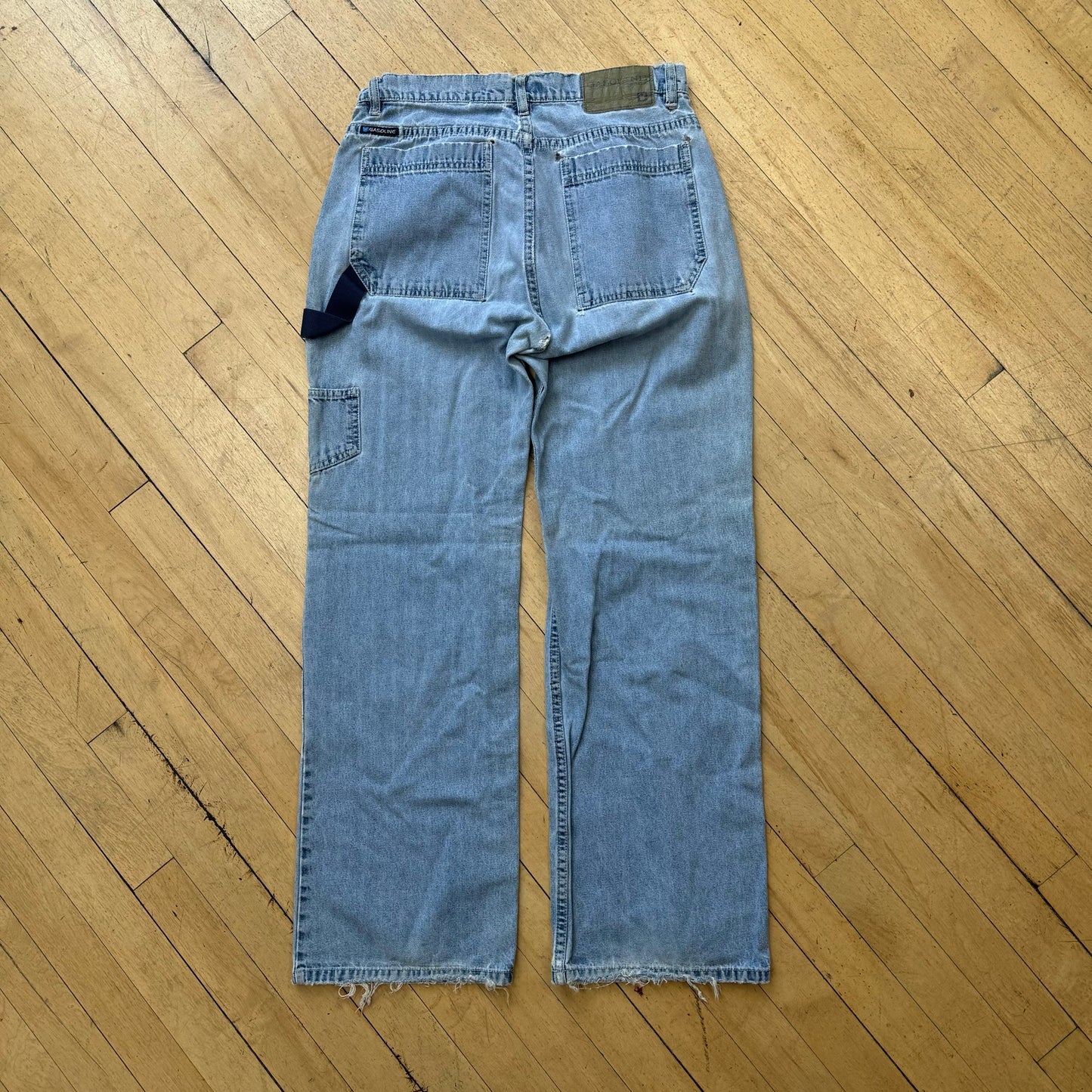 Vintage Gasoline Baggy Denim Jeans Sz 11/12