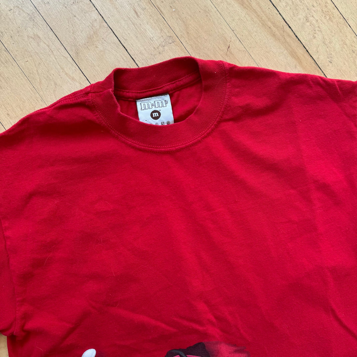 Vintage Y2K Red M & M T-shirt Sz S