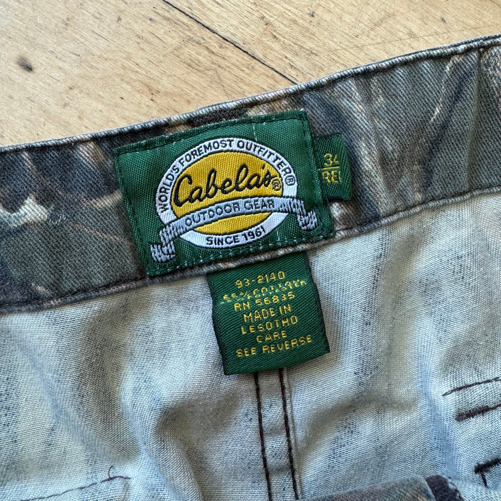 Vintage Cabelas Camo Cargo Pants Sz 34