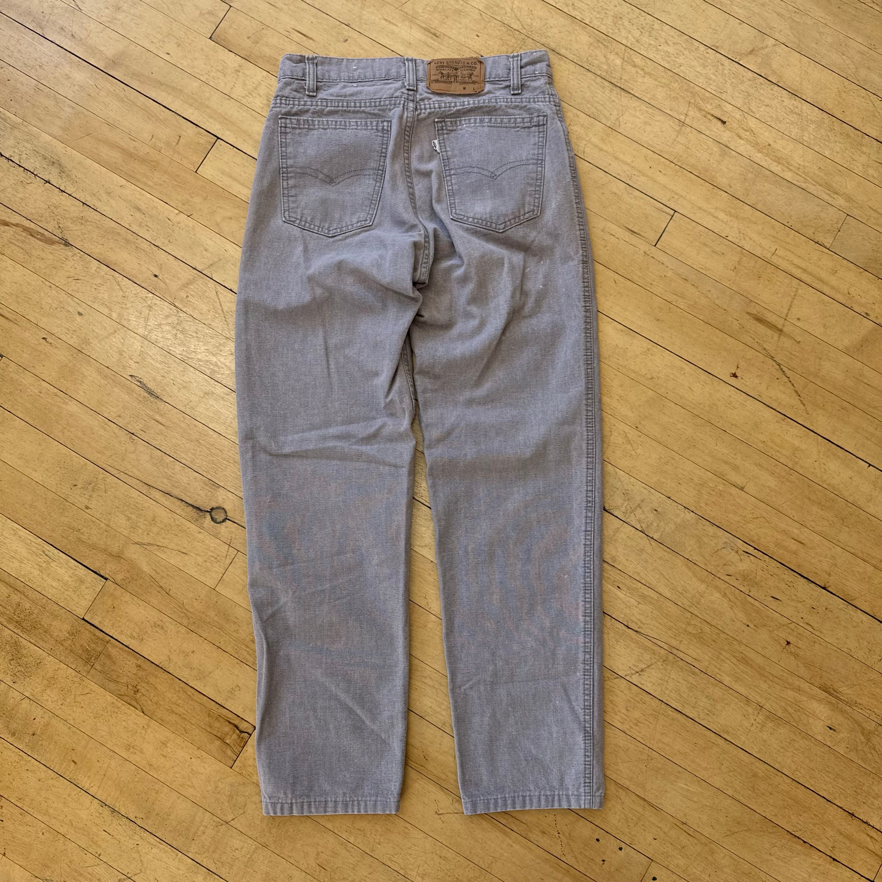 Vintage Gray Levi Denim Jeans Sz 30x32