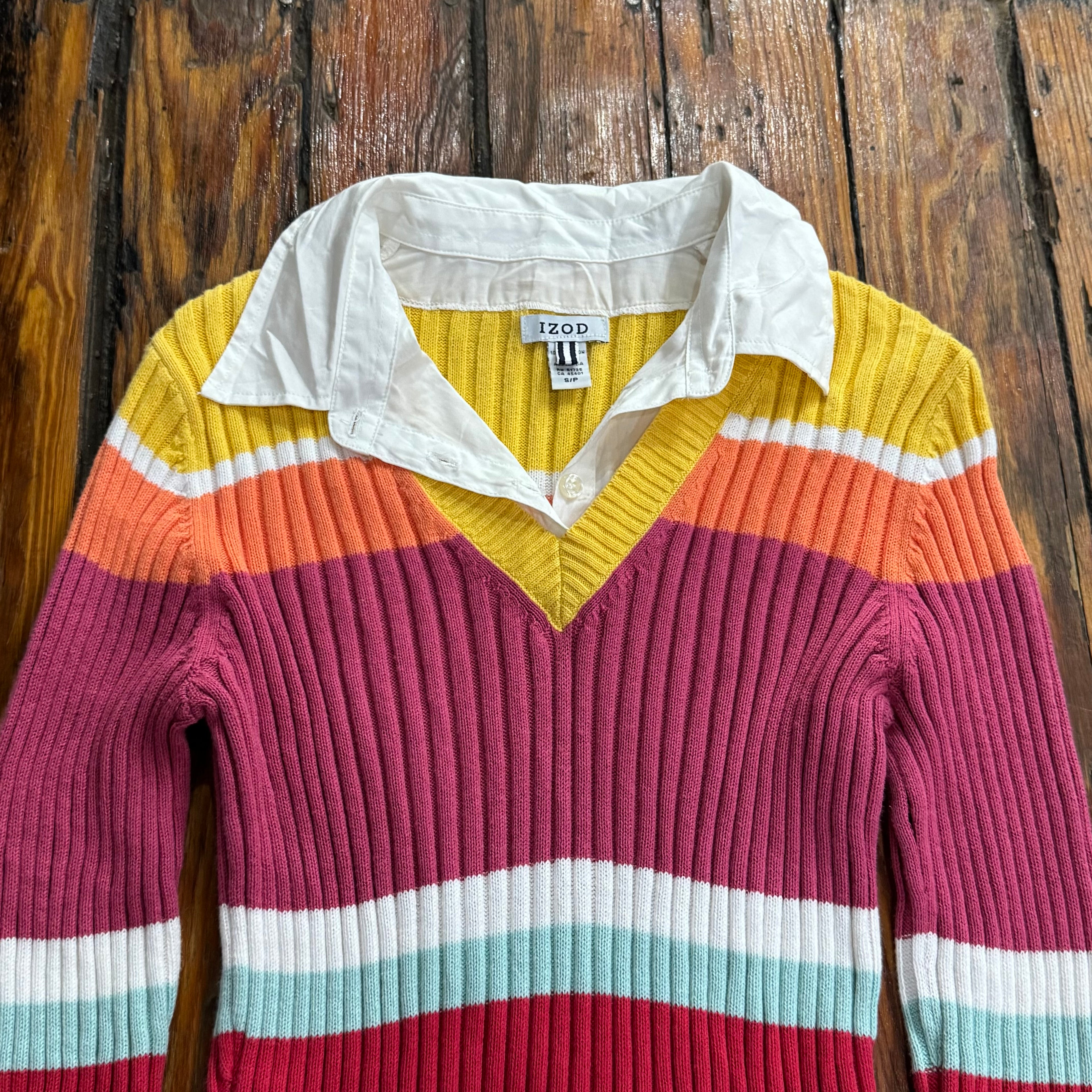 Y2K Izod Polo T-shirt Sz S