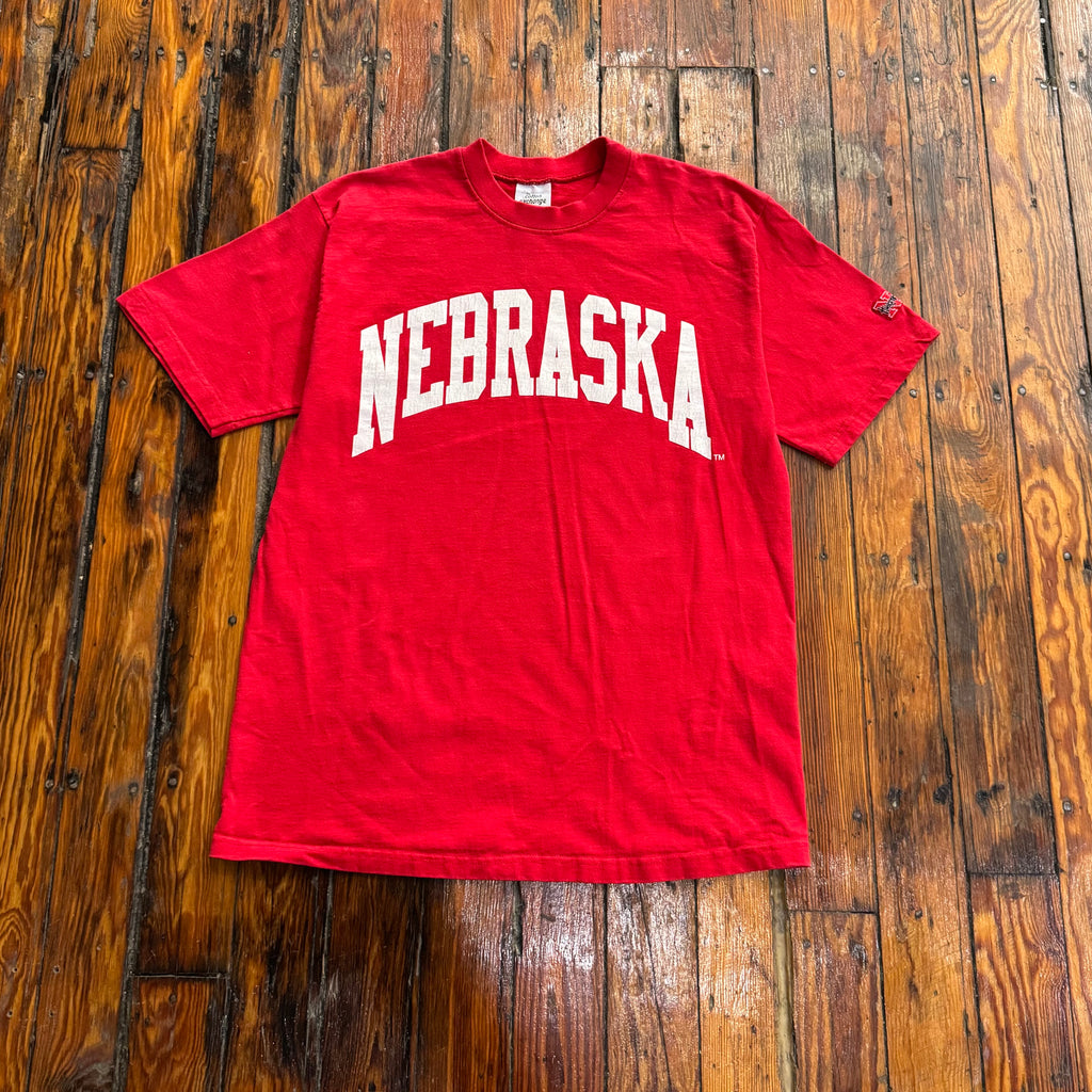 Vintage Nebraska SpellOut T-shirt Sz XL