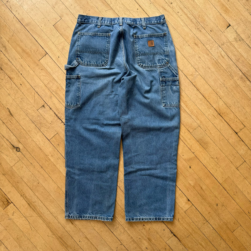 Vintage Carhartt Double Knee Denim Jeans Sz 38x30