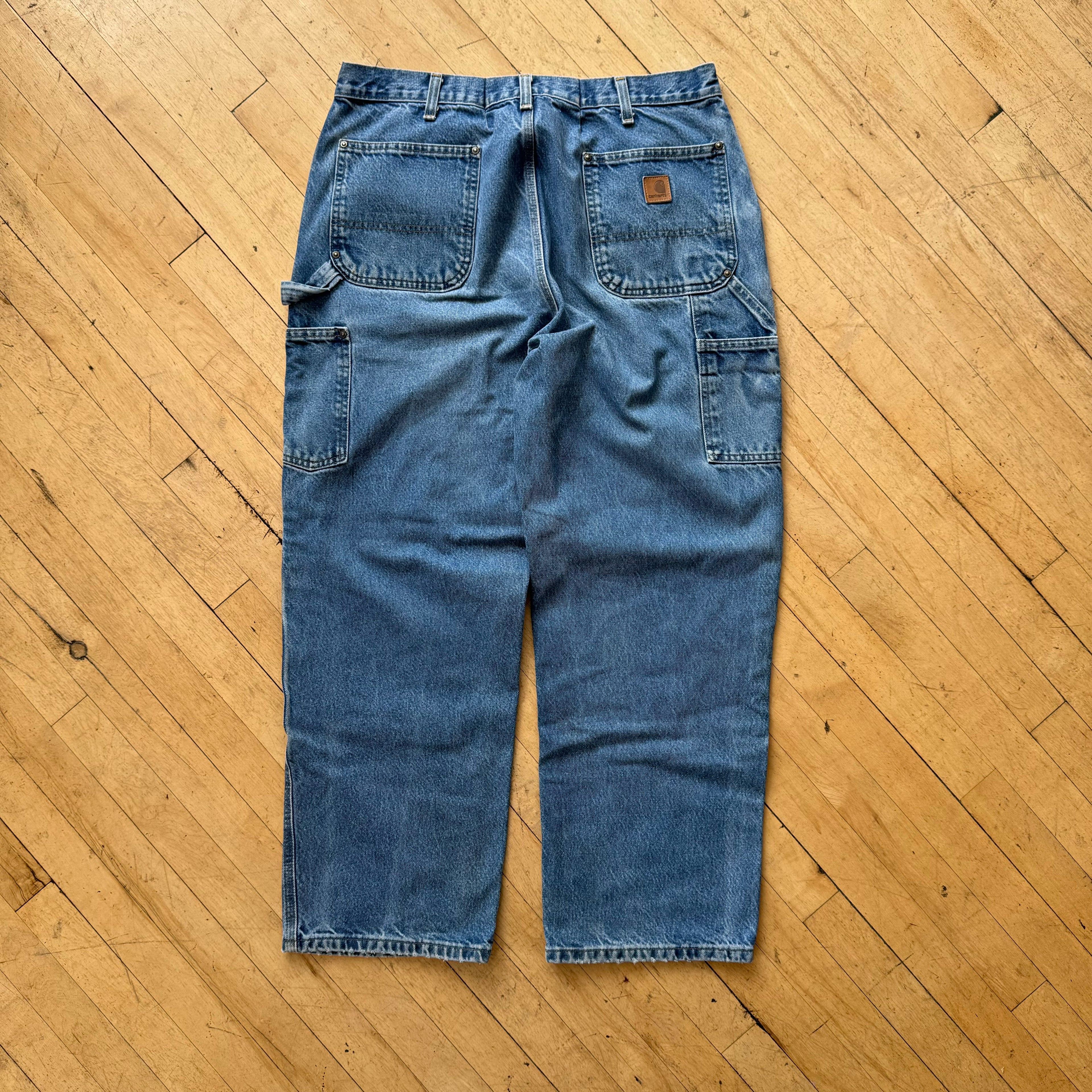 Vintage Carhartt Double Knee Denim Jeans Sz 38x30