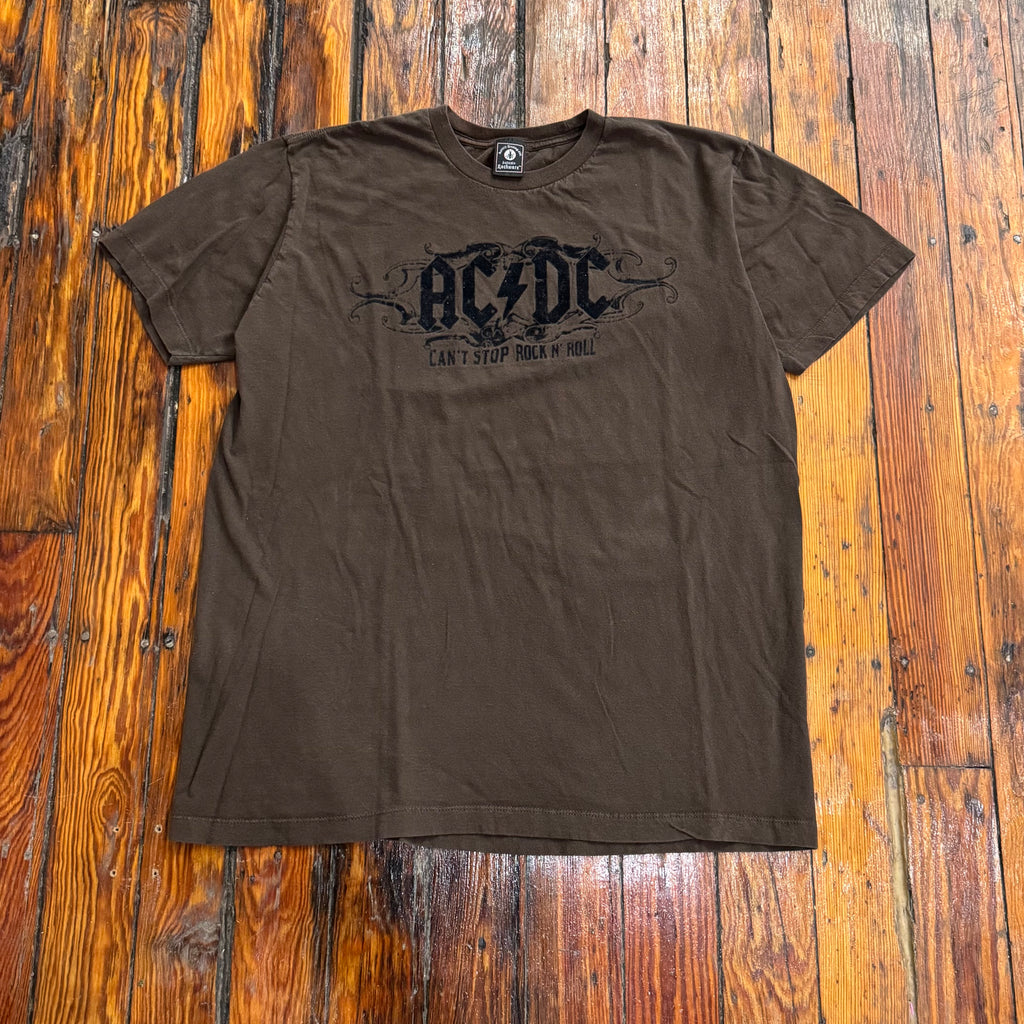 Y2K Ac/DC Can’t Stop Rock n Roll T-shirt Sz XL