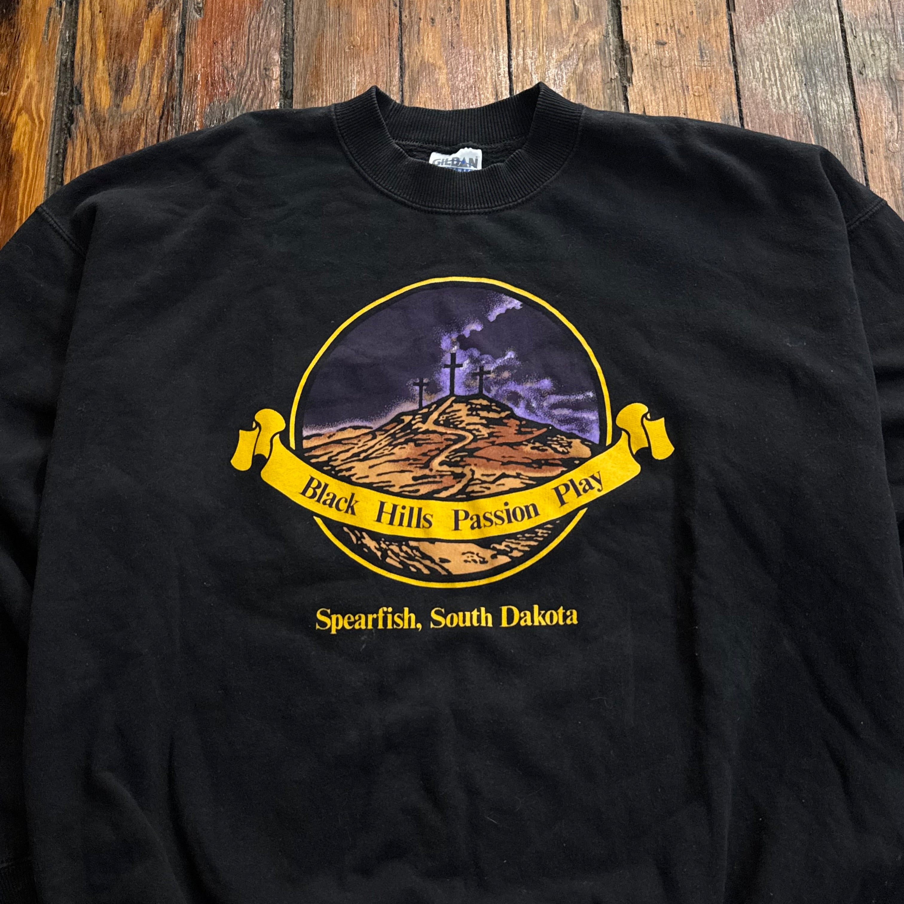 Vintage Black Hills Passion Play Crewneck Sz Xl