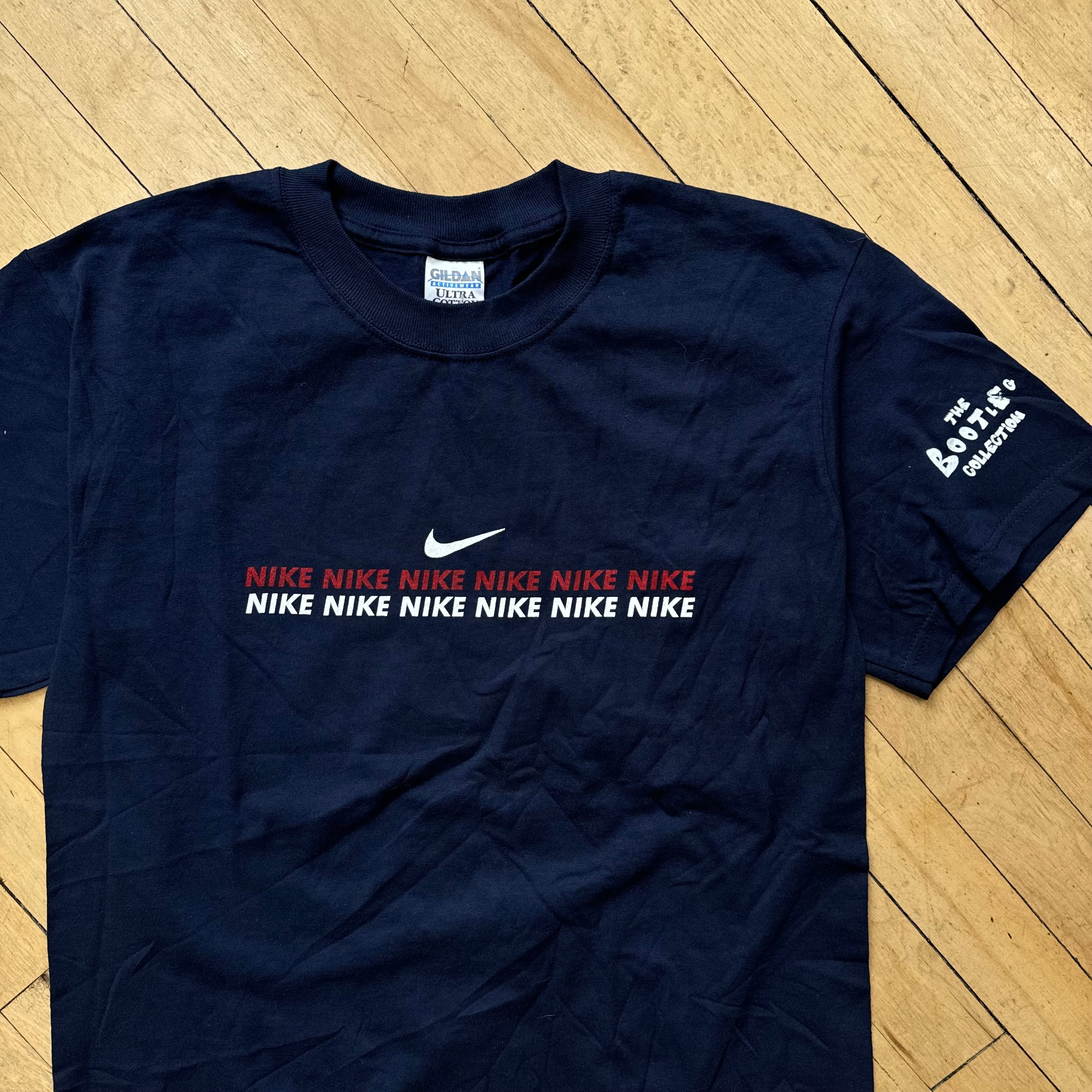 Vintage Bootleg Nike SpellOut T-shirt Sz M