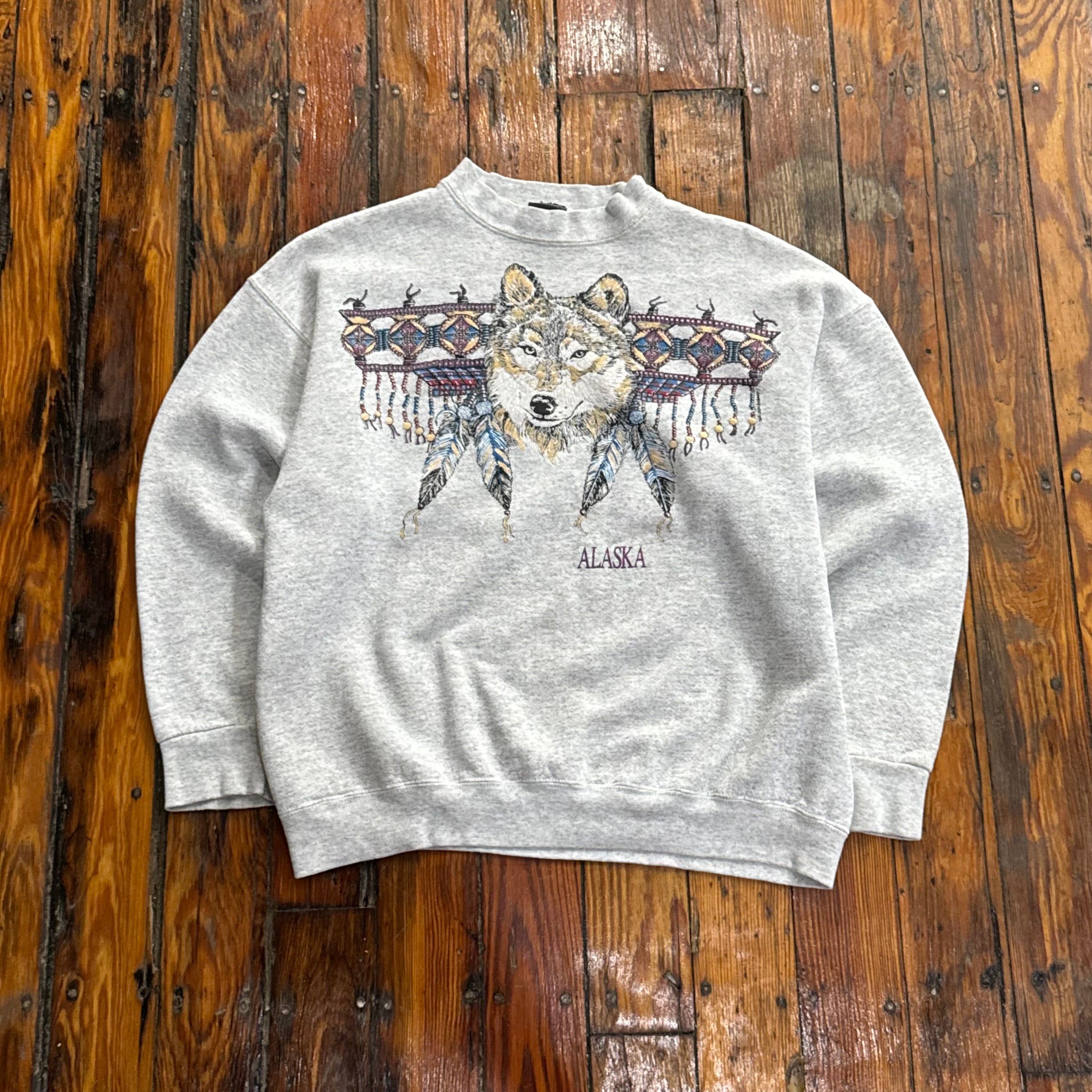 Vintage Dimond Dust Wolf Crewneck Sz M